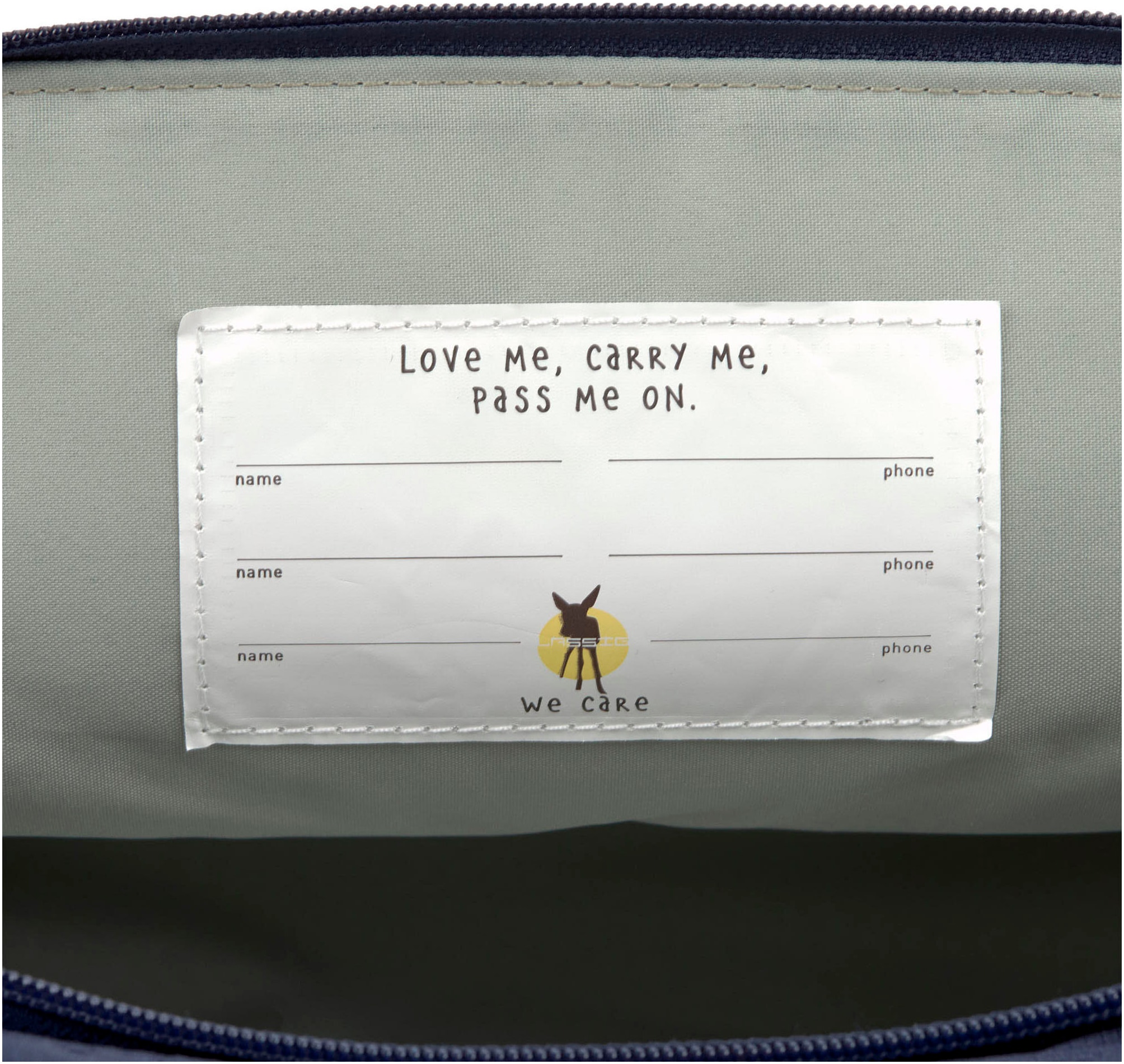 LÄSSIG Kinderrucksack »Little Gang, Medium Rolltop Backpack, navy«, Reflektoren, aus recycelten PET-Flaschen