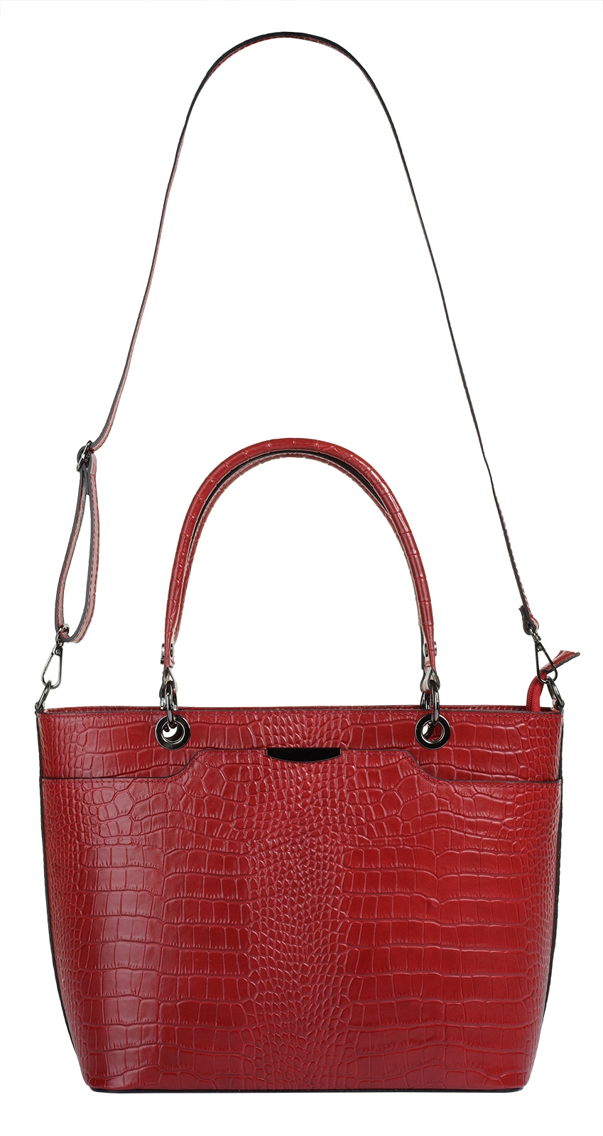 Cluty Henkeltasche, echt Leder, Made in Italy