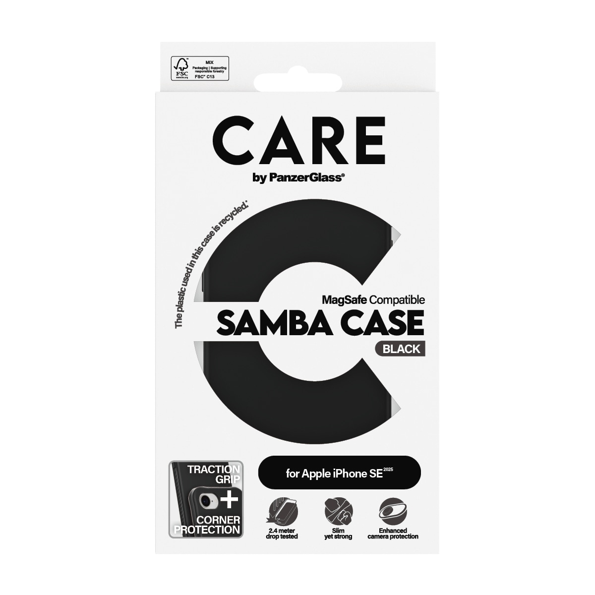 CARE by PanzerGlass Handyhülle »Fashionable Case Samba mit MagSafe«, Backcover, Schutzhülle, Handyschutzhülle, Case, Schutzcase, stoßfest