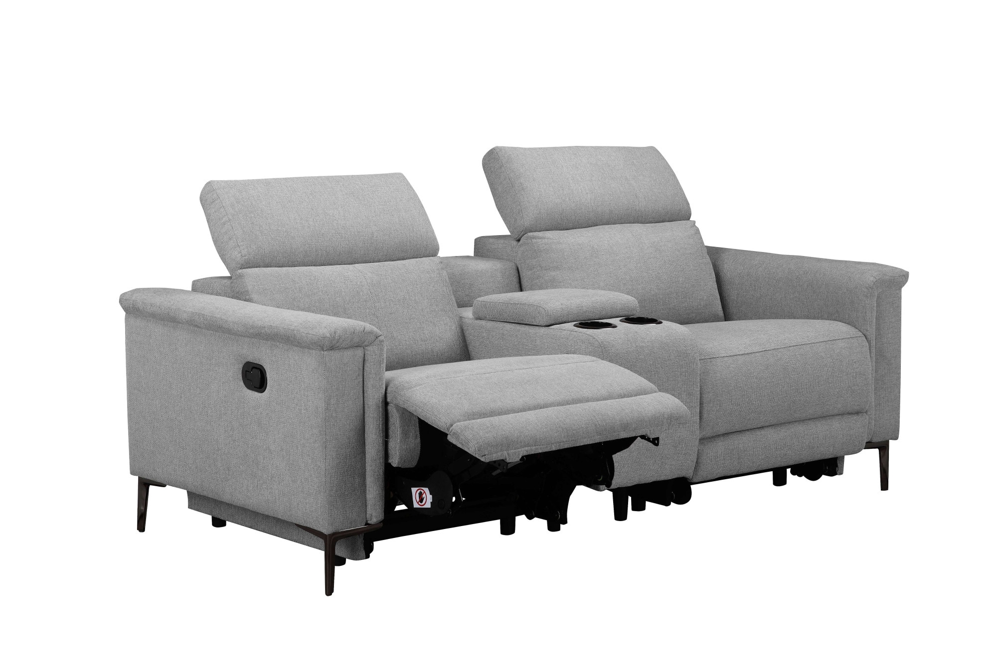 Places of Style 2-Sitzer »Lund, 2er-Kinosofa, TV-Sessel, Multimedia-Sofa, USB-A,«, m. elektrischer o. manueller Relaxfunktion, Getränkehalter u. Staufach