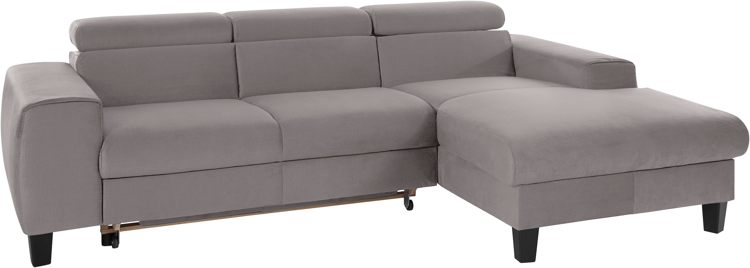 COTTA Ecksofa »Morven L-Form mit Kopfteilverstellung« wahlweise mit Bettfunktion, Bettkasten & Wireless-Charger