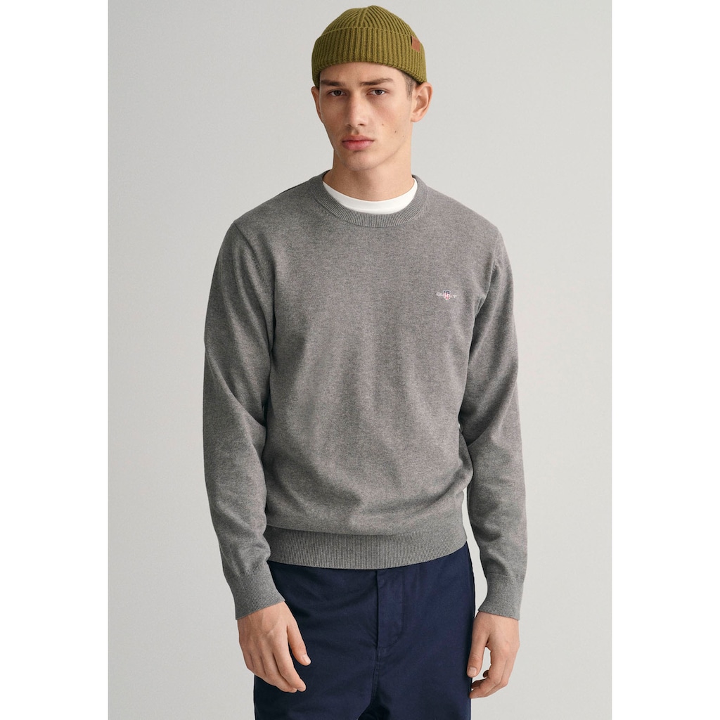 Gant Rundhalspullover »Classic Cotton C-Neck«