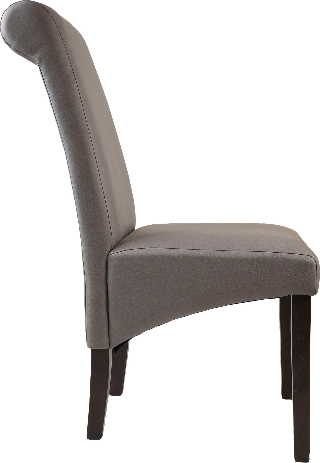 Home affaire 4-Fußstuhl »Rito«, (Set), 2 St., Microfaser, Gestell Buche natur oder wenge lackiert