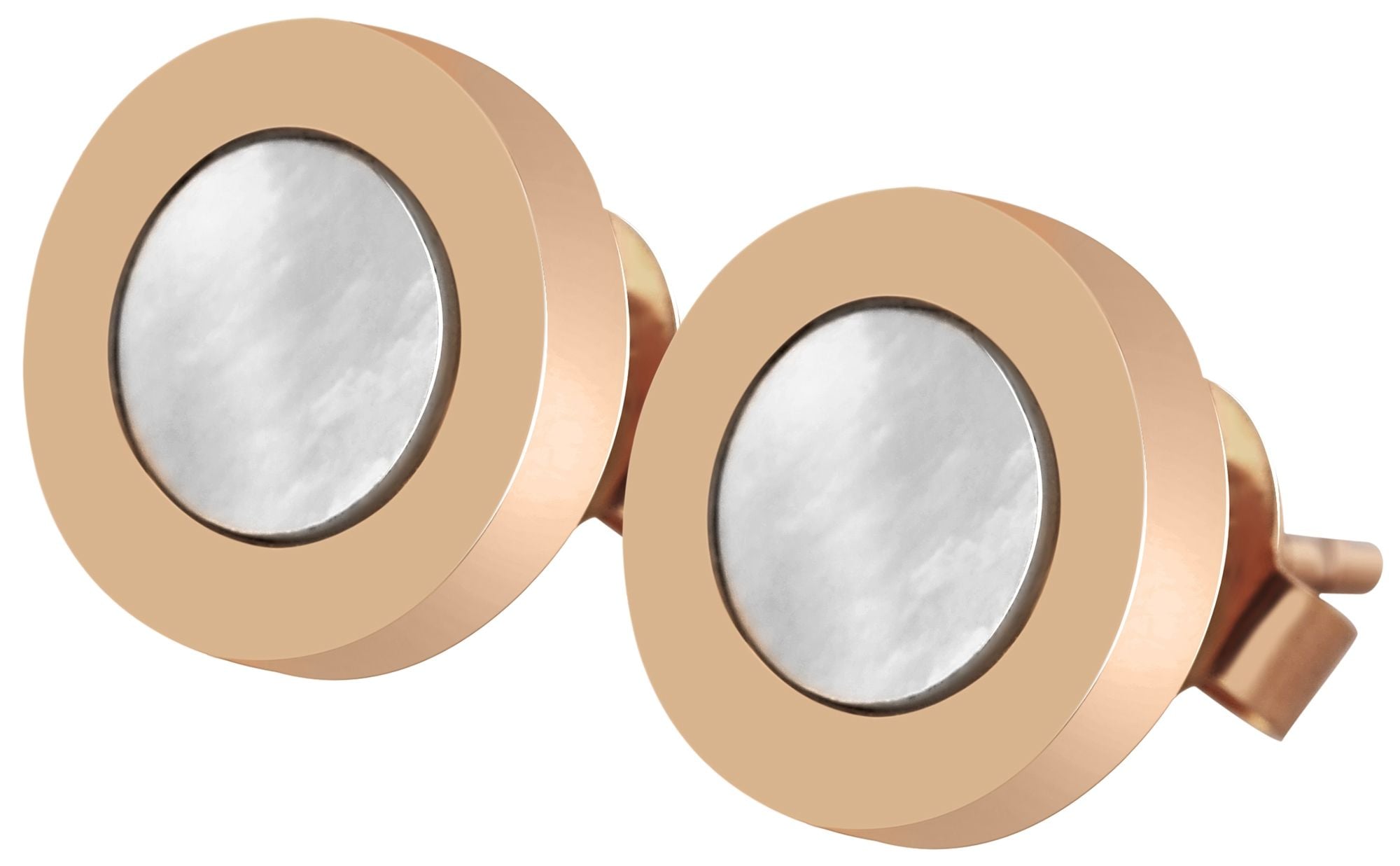 Adelia´s Paar Ohrstecker »Damen Ohrringe ¿ Ohrstecker aus Edelstahl mit Perlmutt«