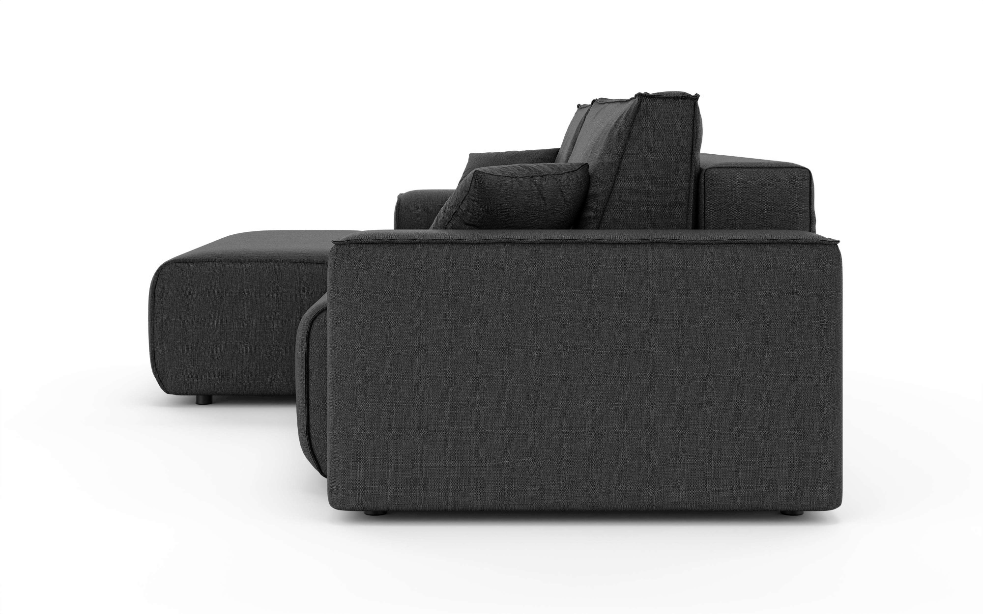 Home affaire Ecksofa »Santenay mit Bettfunktion und Bettkasten, Maße: B/T/H 266/164/90 cm« L-Form mit Wellenfederung, Schlaffläche: 140x213 cm, auch in Cord