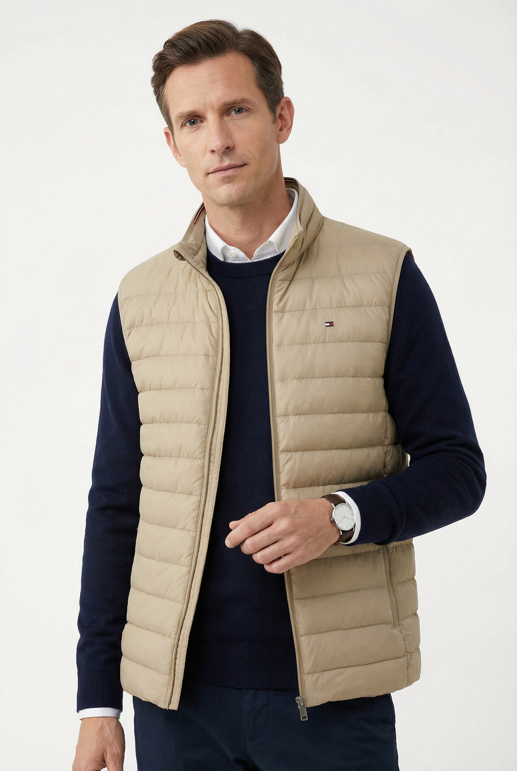 Tommy Hilfiger Steppweste »PACKABLE RECYCLED VEST« mit Logostickerei