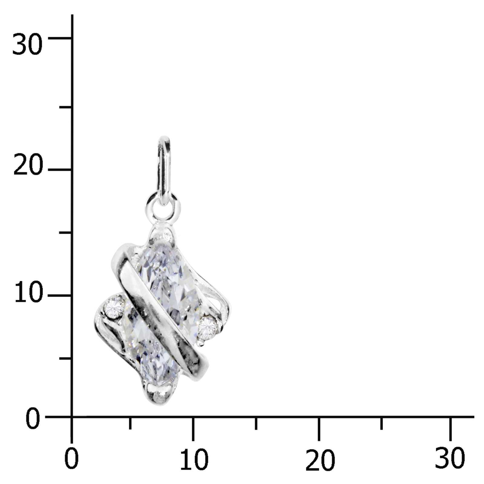 OSTSEE-SCHMUCK Kettenanhänger »- Paola - Silber 925/000 - Zirkonia«