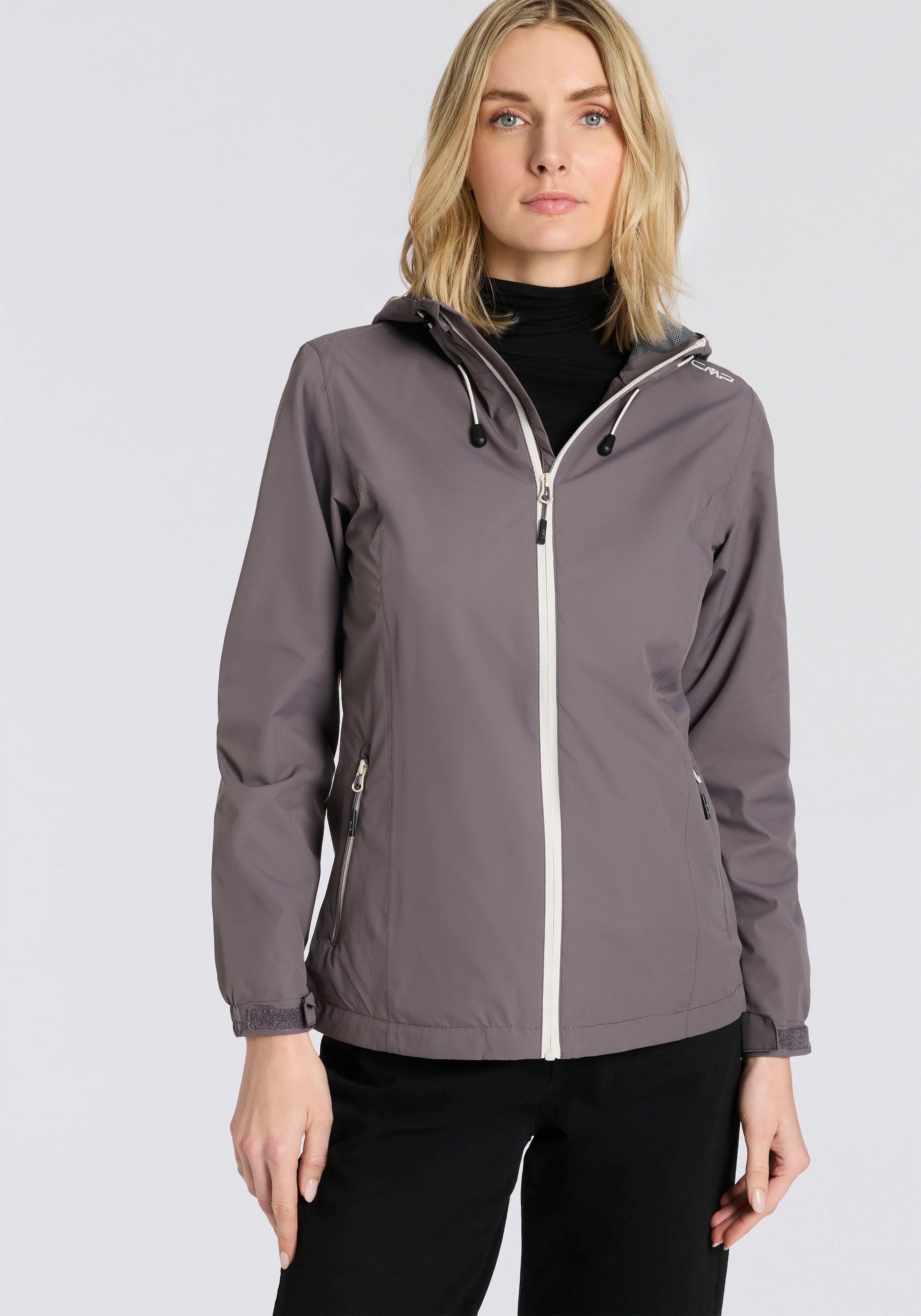 CMP Regenjacke mit Kapuze für Wandern und Outdoor-Aktivitäten, winddicht, wasserdicht