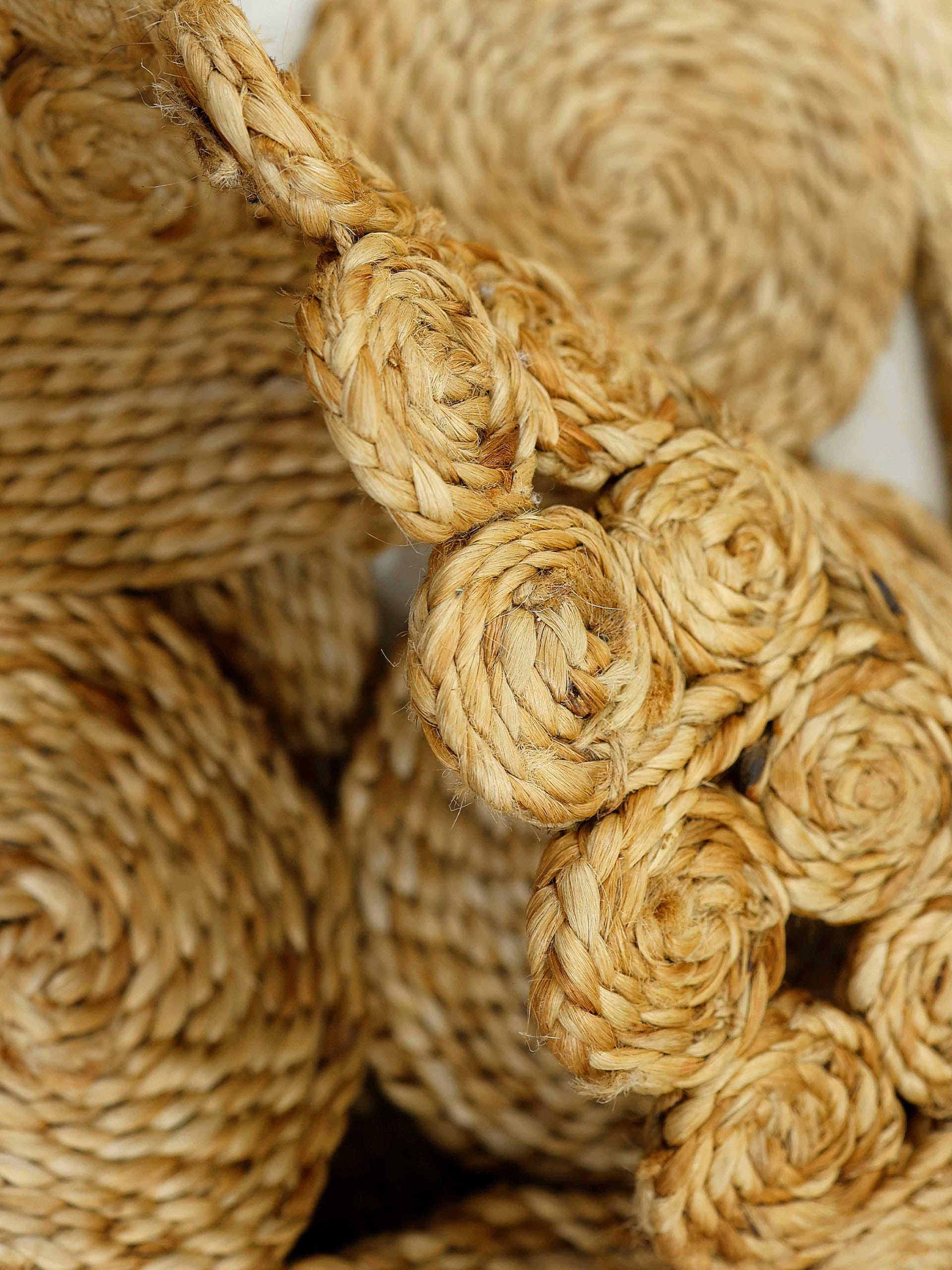 carpetfine Sisalteppich »Juteteppich Finn«, rechteckig, 13 mm Höhe, natürliches Pflanzenmaterial von Hand gewebt, Boho Style