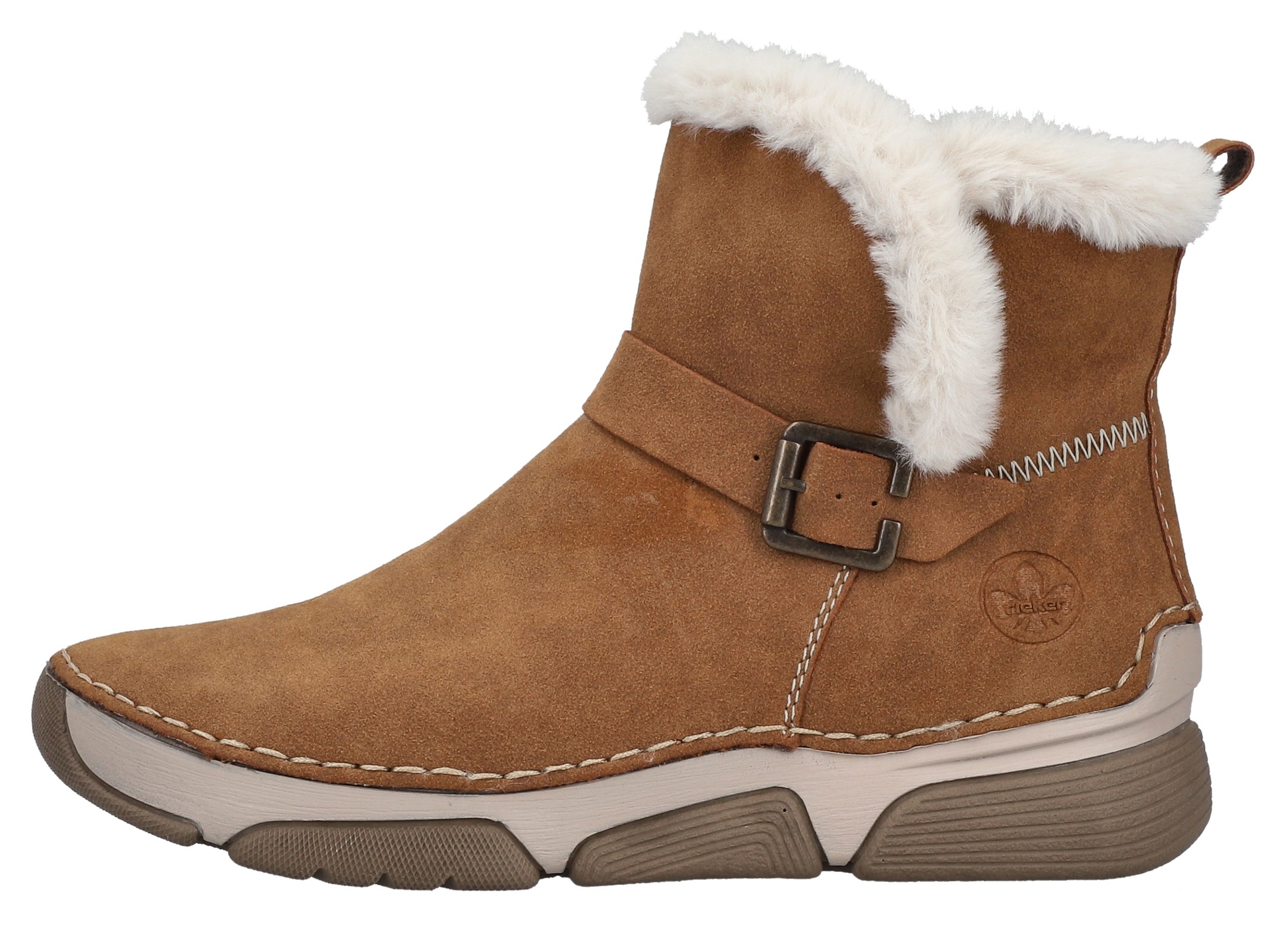 Rieker Winterboots  Winterstiefelette, Reißverschluss-Boots mit Zierschnalle