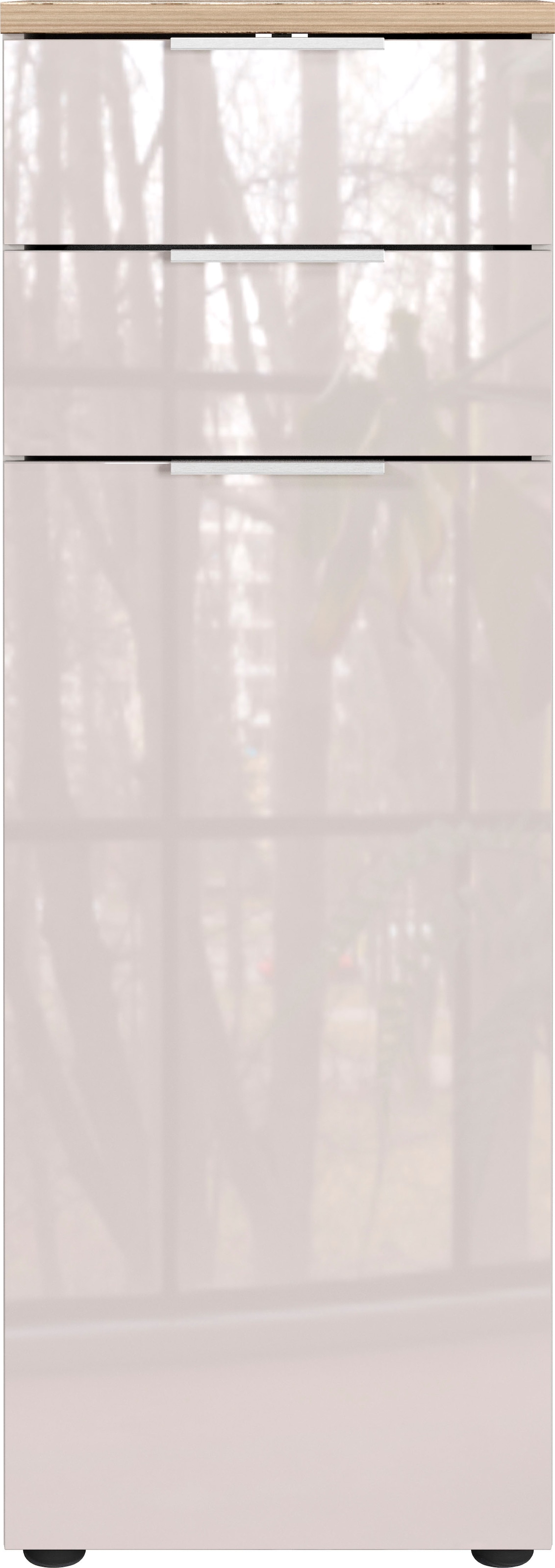 GERMANIA Midischrank »Tavira« 1 Stk. tlg. Midischrank mit Glasfronten und Selbsteinzug der Schubladen