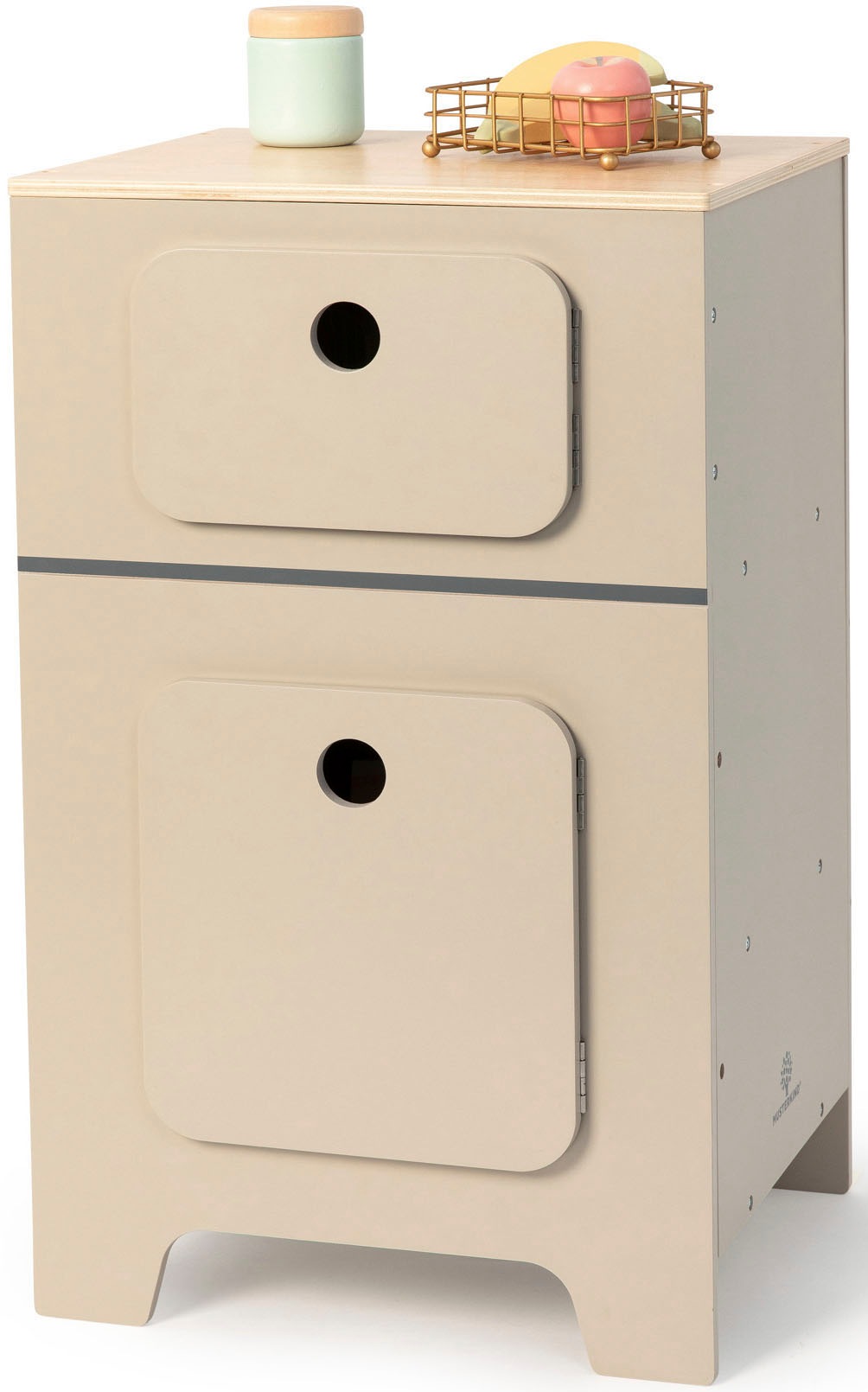 Musterkind Kinder-Kühlschrank »Mix & Match in grau, Größe 0