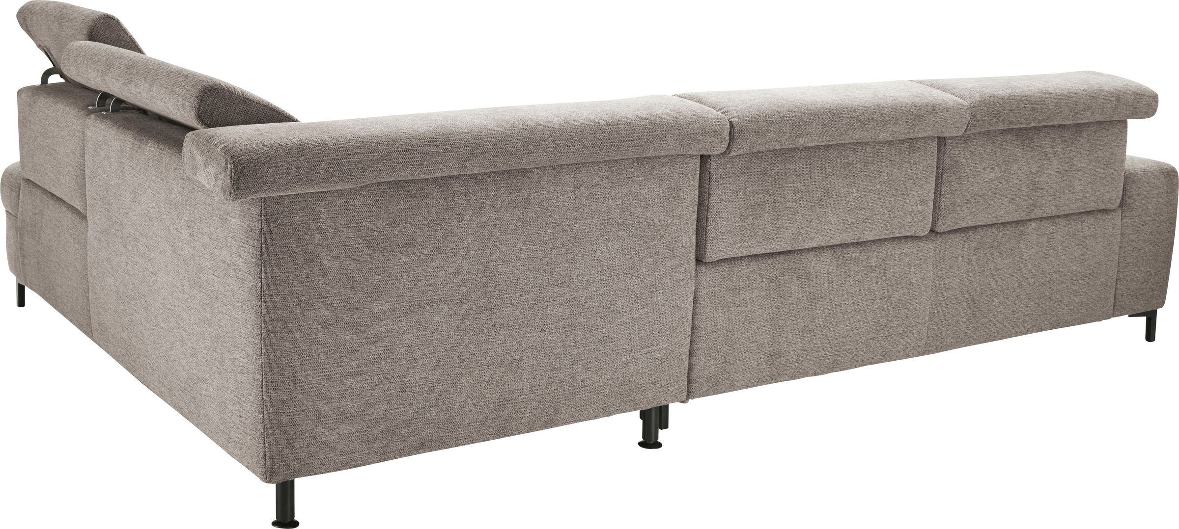 set one by Musterring Ecksofa »SO 3400 Sitzhöhe 47cm oder 49cm, Sitztiefe verstellbar, B/T 317/220 cm«, Kaltschaumpolsterung, Flachgewebe, whlw. mit Funktionen, Sitzhöhe 47
