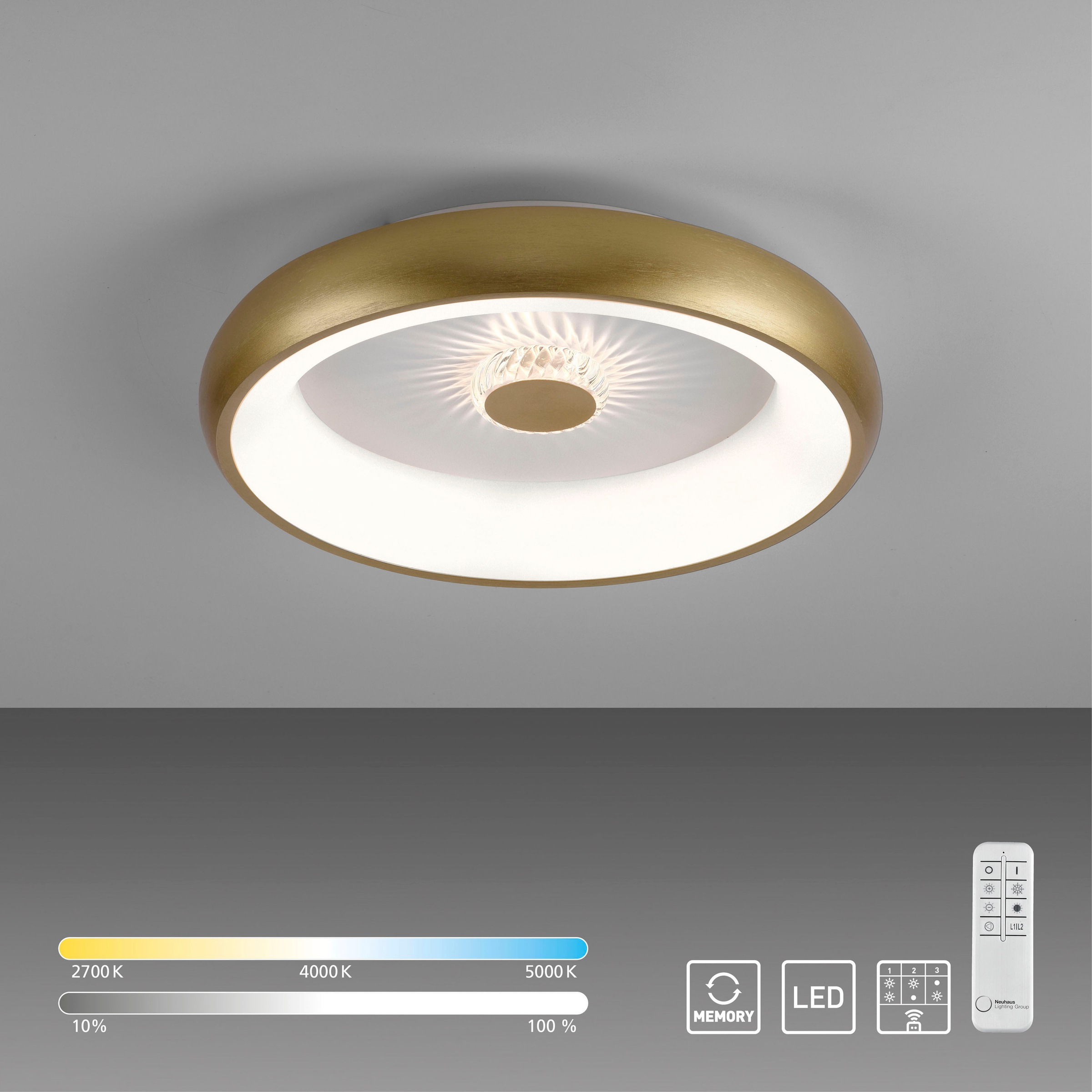 JUST LIGHT LED Deckenleuchte »VERTIGO«, 1 flammig, Leuchtmittel LED-Board | LED fest integriert