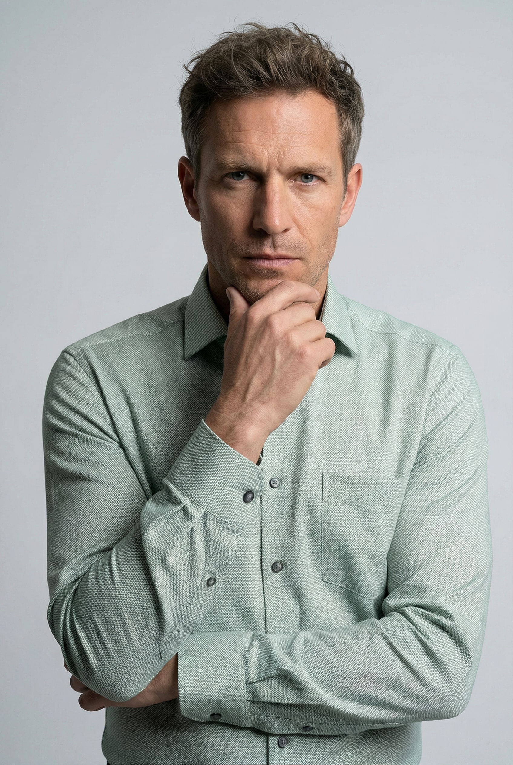 OLYMP Langarmhemd »Luxor« Businesshemd, modern fit, New-Kentkragen