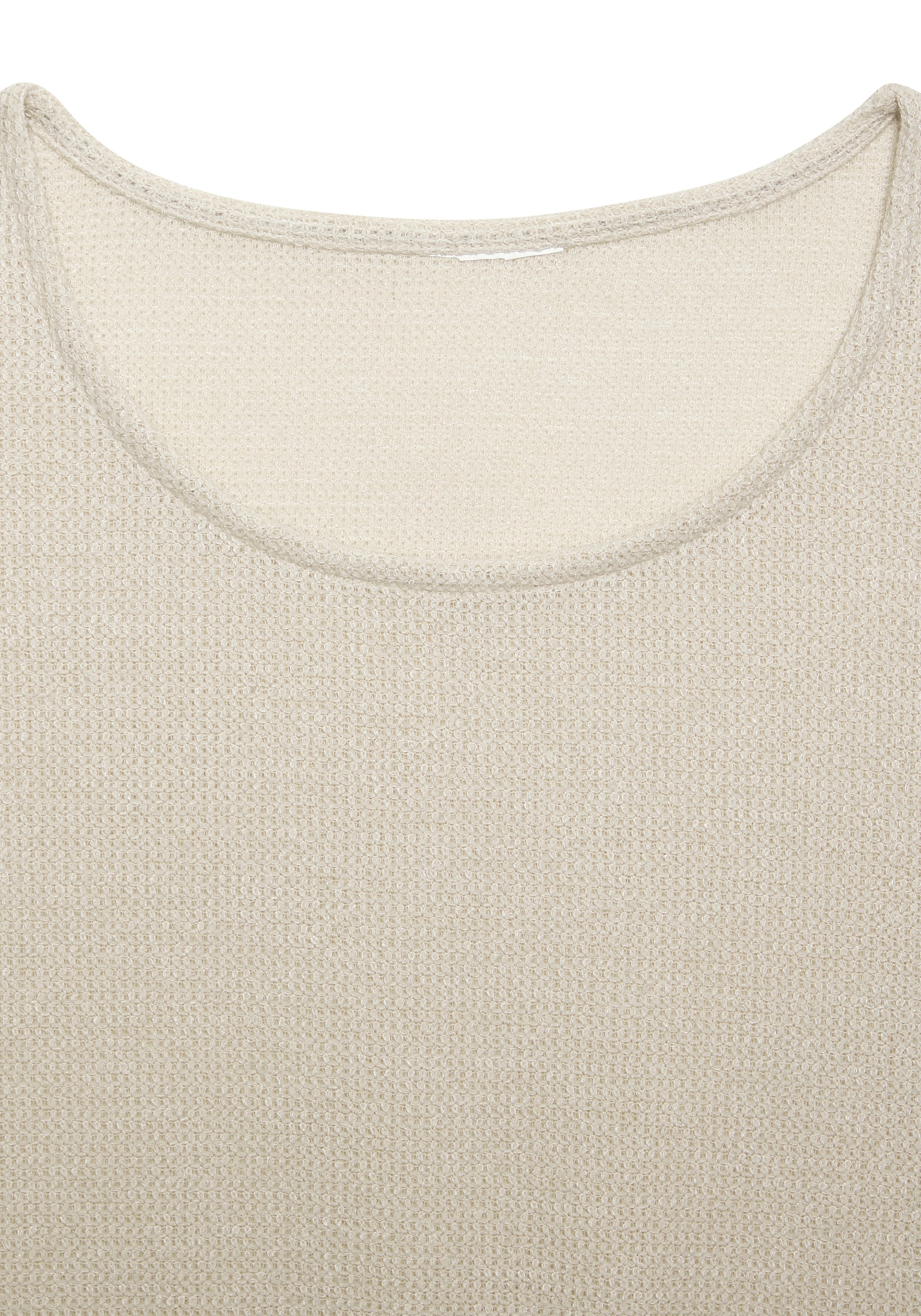 Vivance Langarmshirt »aus weichem Strukturstrick« aus bügelfreier Qualität