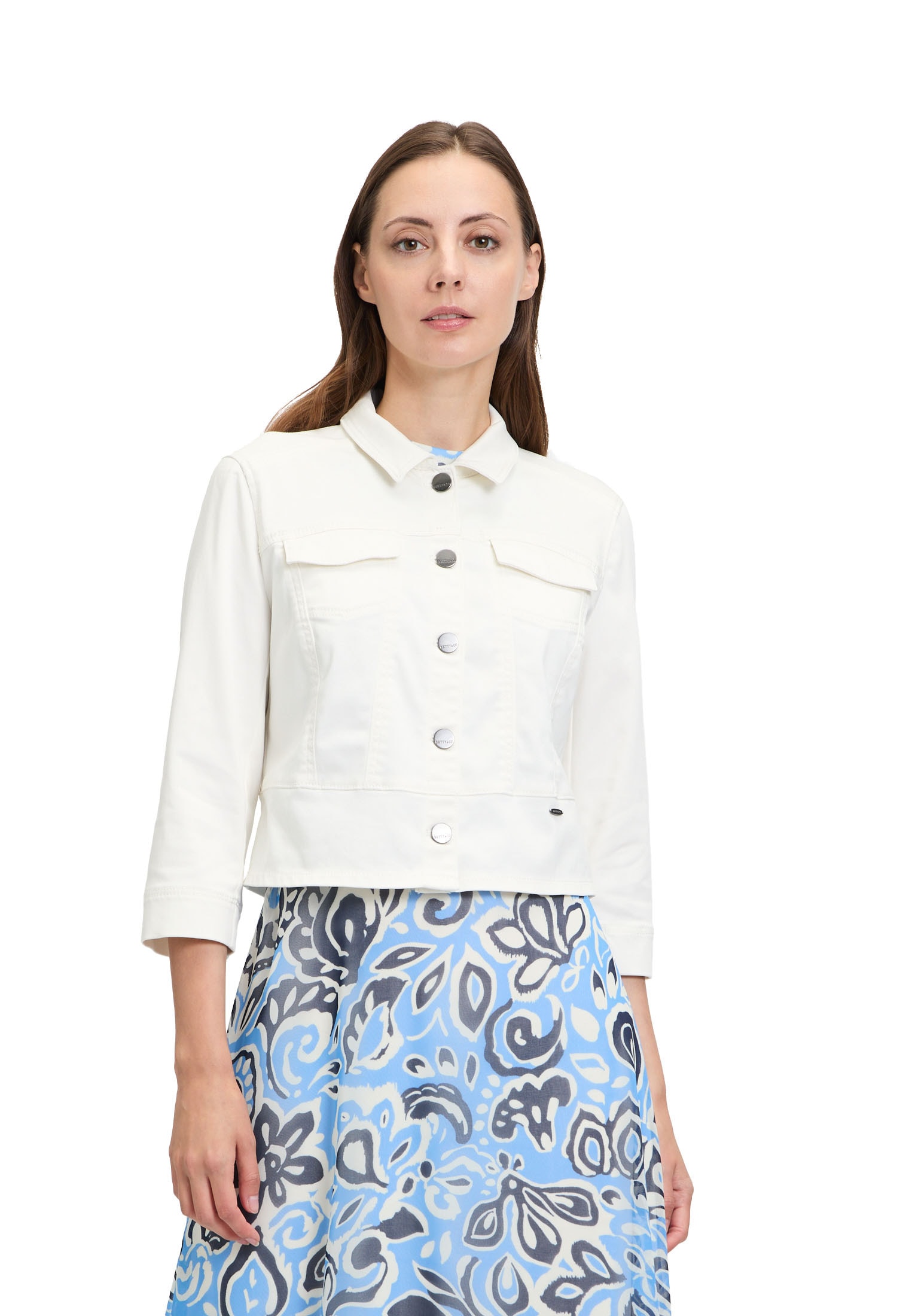 Betty&Co Jeansblazer »Jeansjacke mit Taschen«