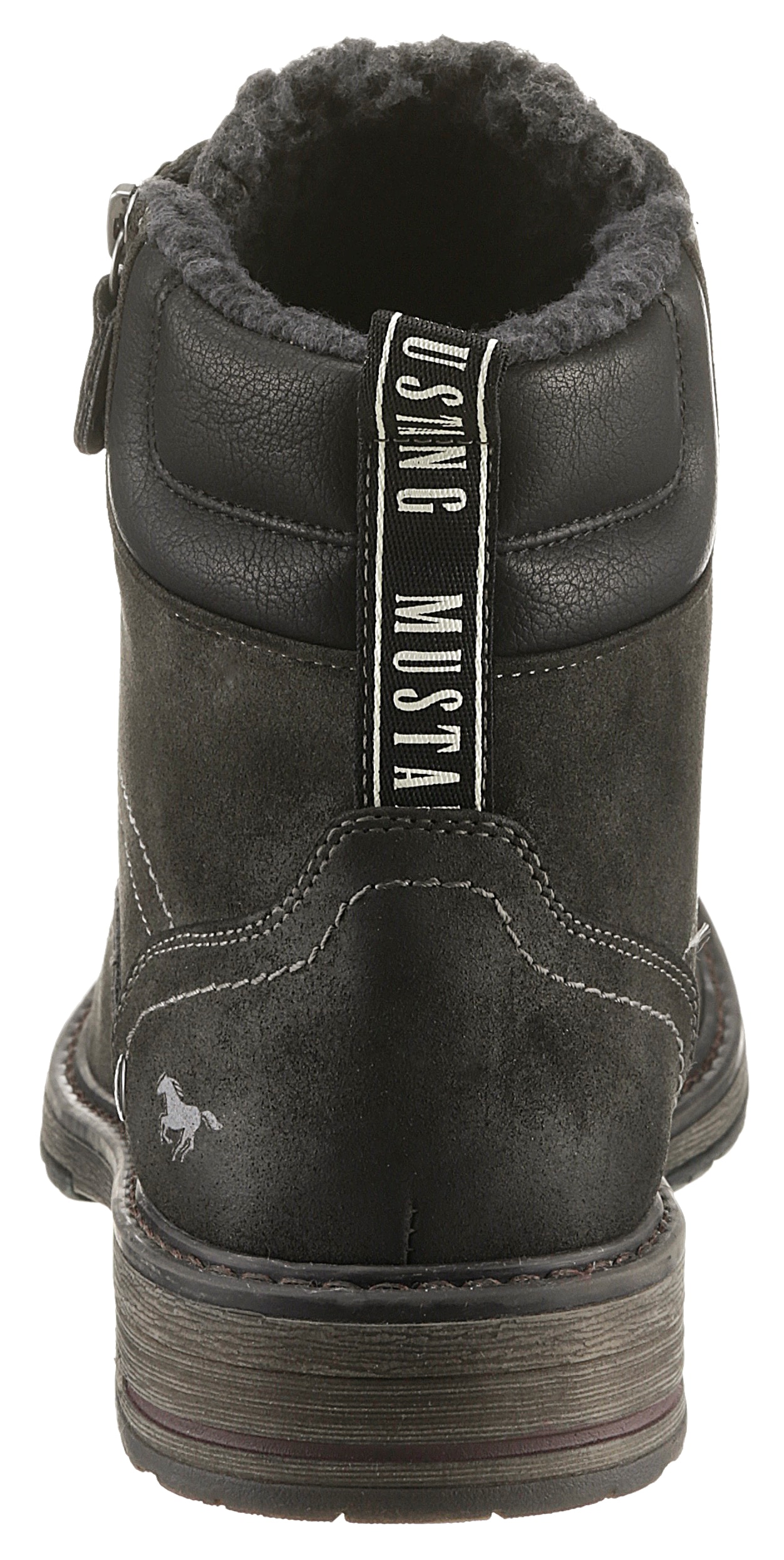 Mustang Shoes Schnürboots, mit seitlichem Reißverschluss für leichteres Schlupfen