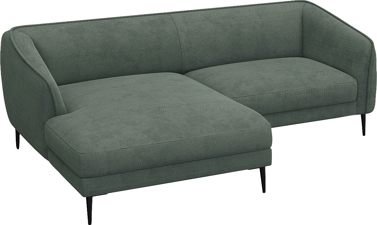 FLEXLUX Ecksofa »Belle Designsofa, bequem durch Kaltschaum im Sitz, OTTOs Choice« Skandinavisches Design, In hochwertiger Verarbeitung, B/T 218/149 cm