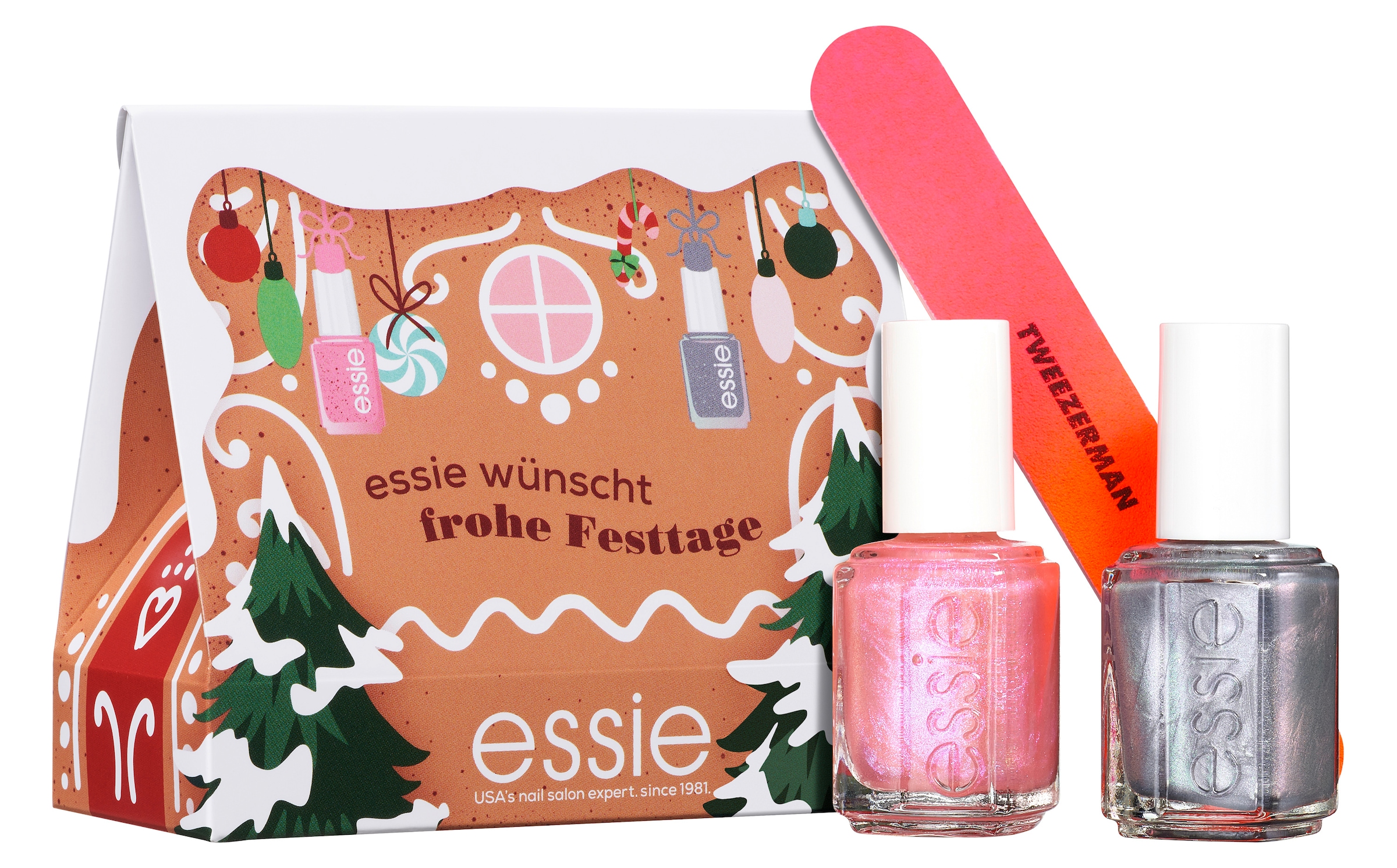 Nagellack-Set »Essie Weihnachtsgeschenk 2024«, mit natürlichen Inhaltsstoffen