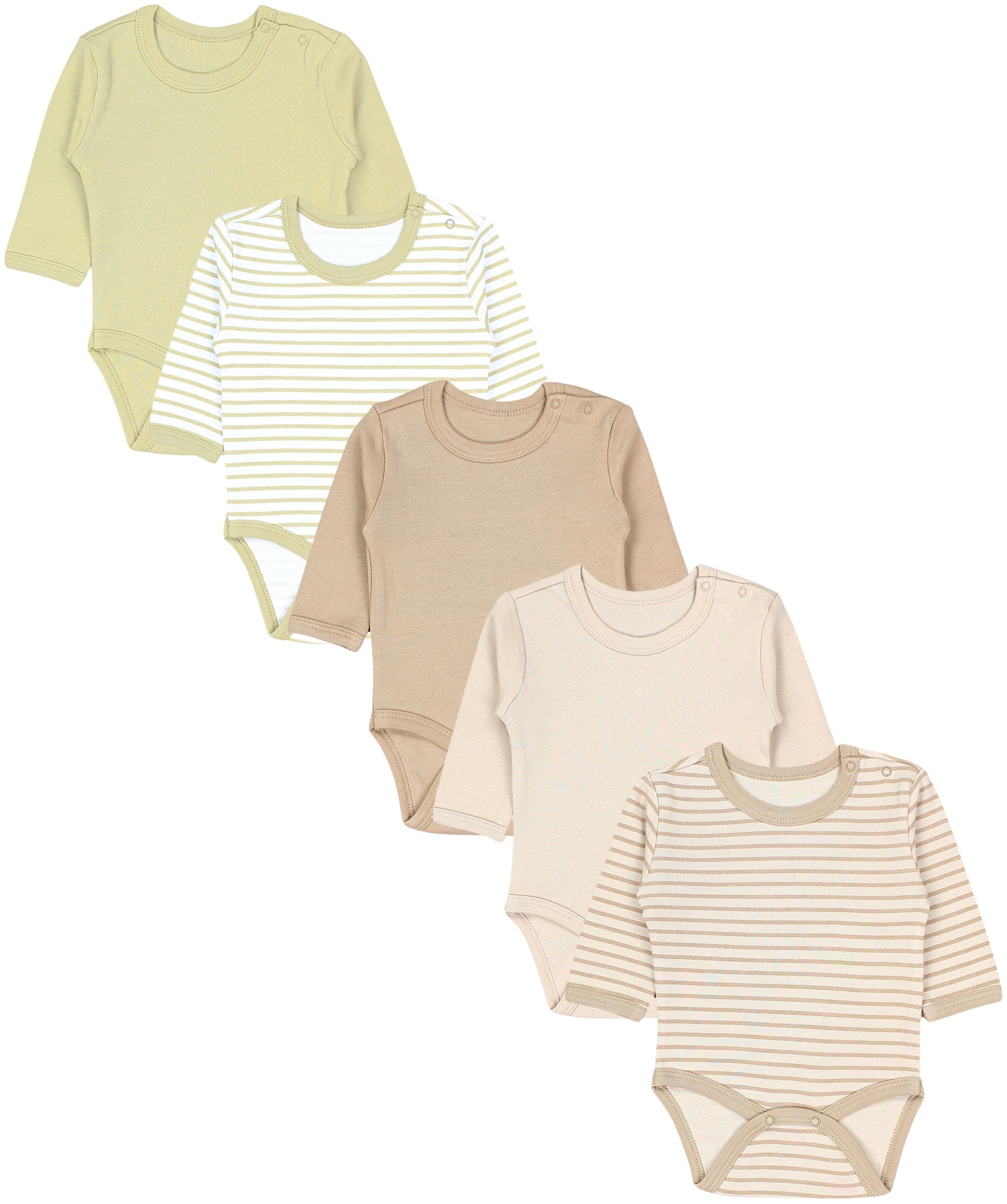 TupTam Langarmbody »Body Unisex Langarm Body mit Aufdruck Spruch 5er Pack«