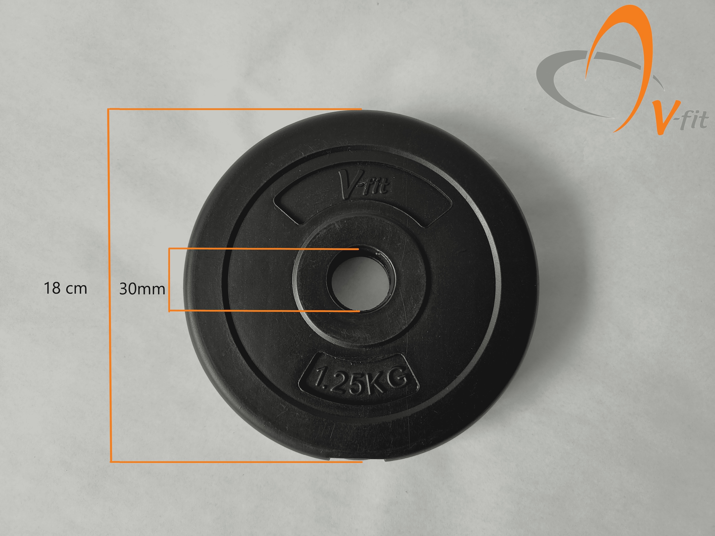 V-Fit Hantelscheibe »Hantelscheibe 1,25 kg« 2,5 kg Set, 2 tlg.
