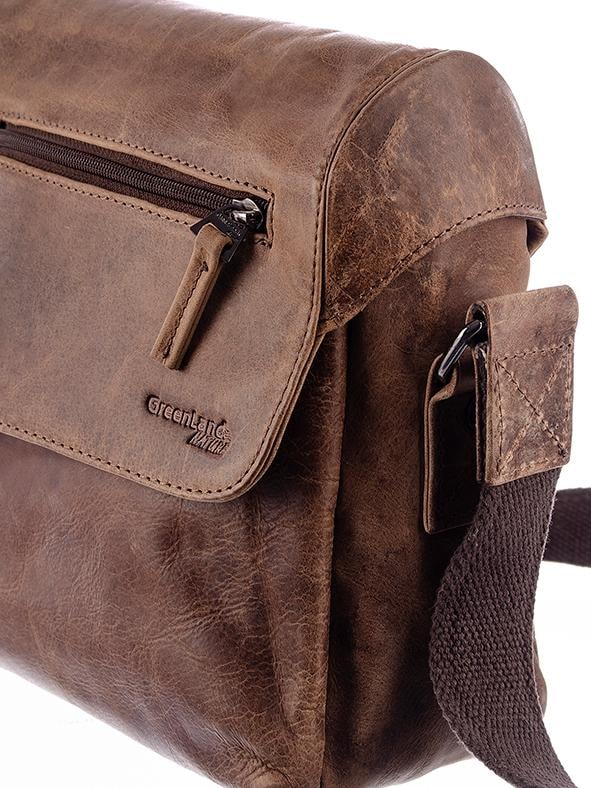 GreenLand Nature Messenger Bag »Montana«, im Vintage Look