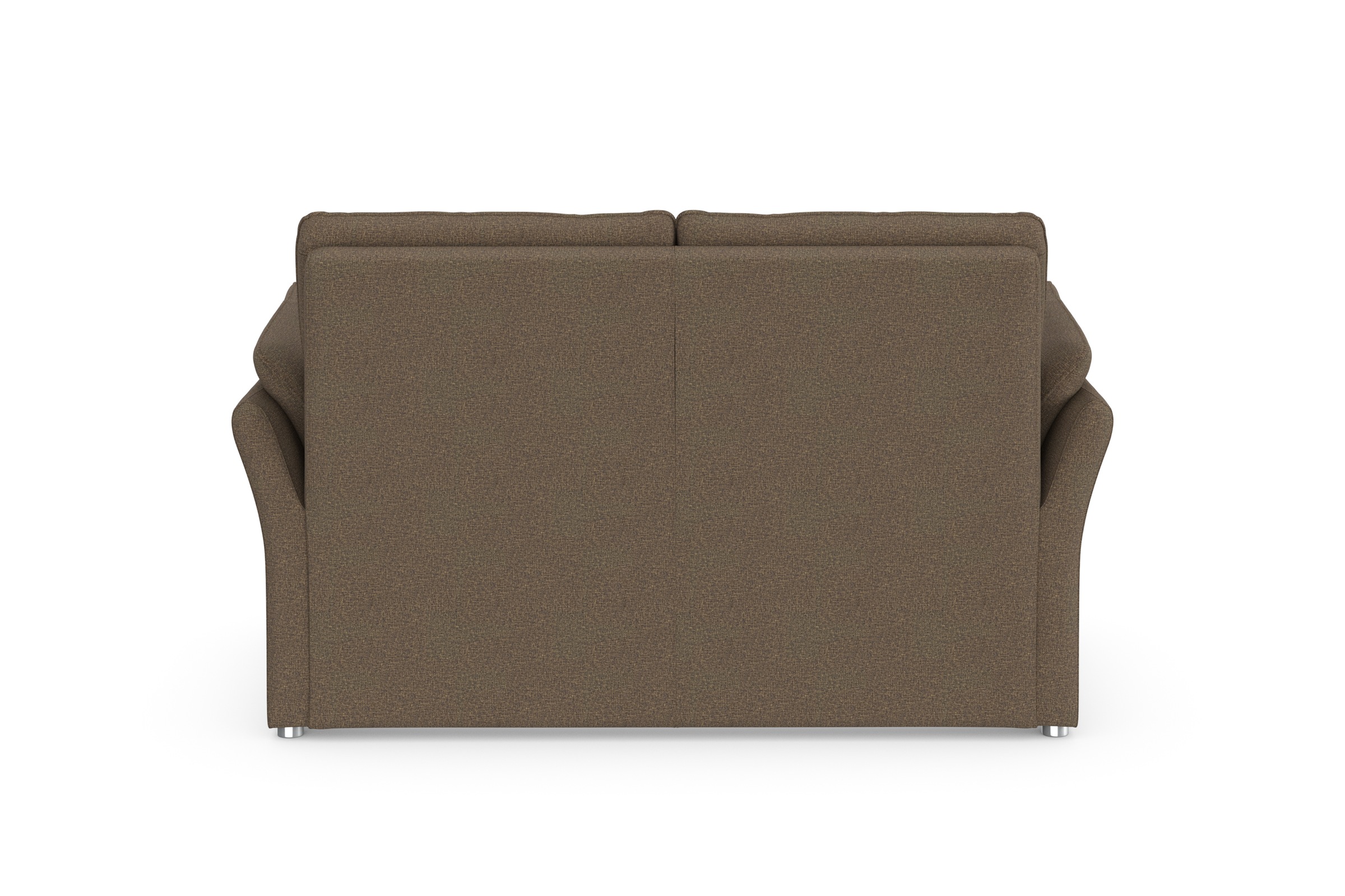 DOMO collection 2-Sitzer »Pina, schmale Armlehnen, mit Federkern, kompakt & elegant« Hoher Sitzkomfort, Feinstruktur, stone, Breite 159 cm