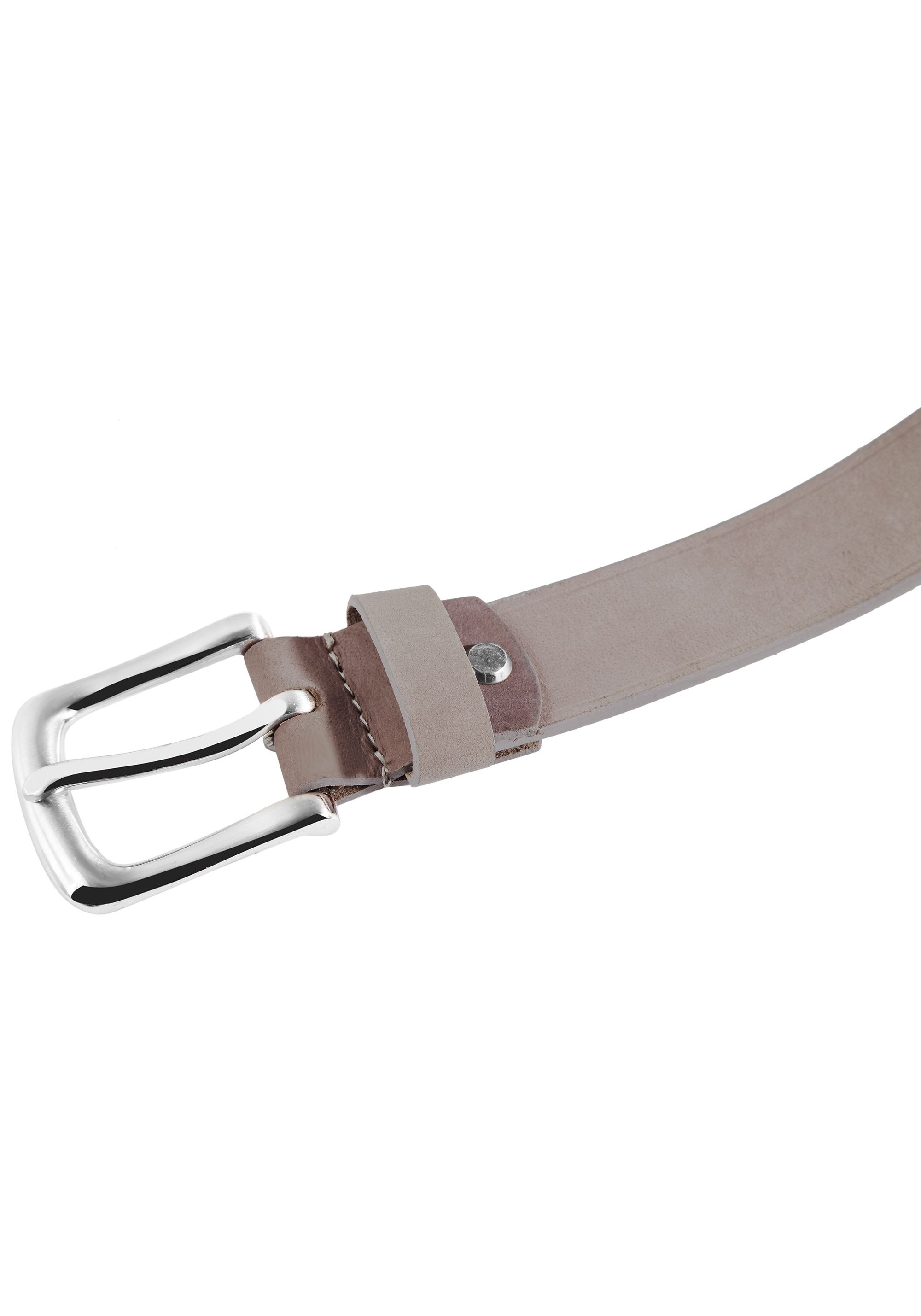 Leonardo Verrelli Ledergürtel »75 cm - 125 cm (Bundweite) in Taupe aus 100% Echtleder, kürzbar,«
