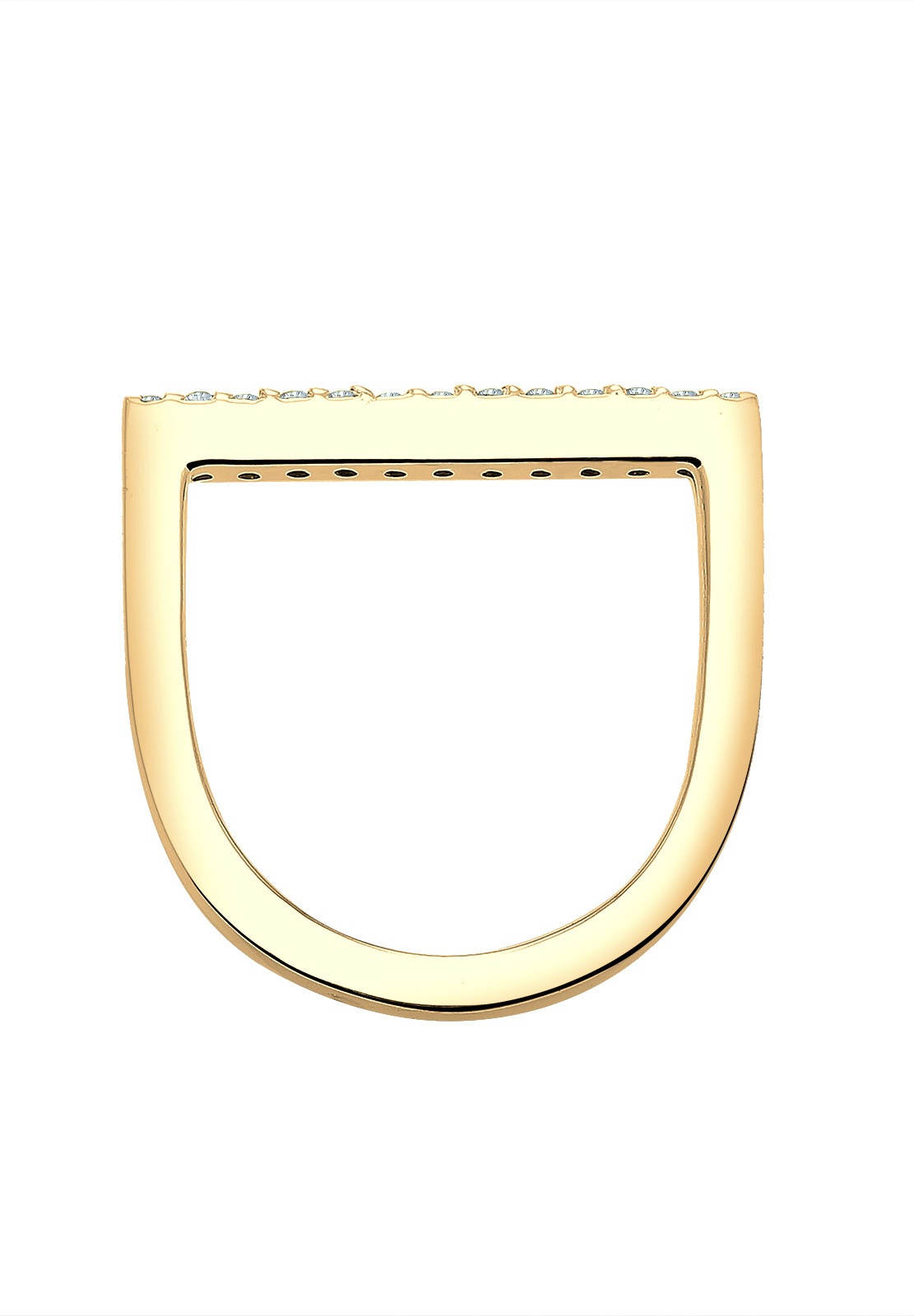Elli Silberring »Ring Stacking Kristalle Geo 925 Silber«