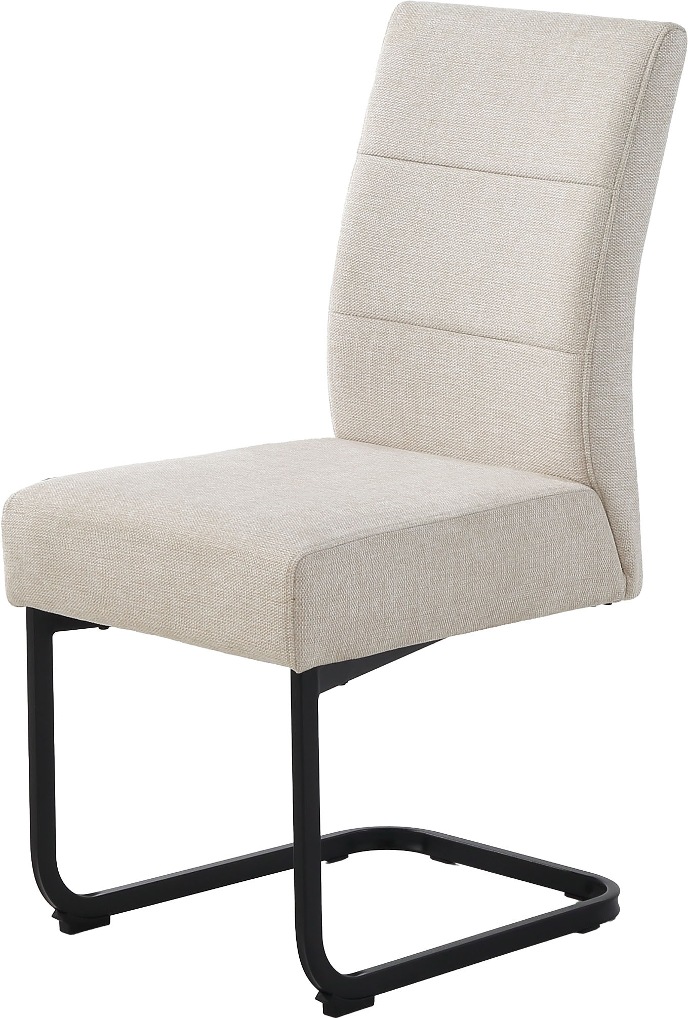 OTTO home Eckbankgruppe »Tisch, Bank und 2 Stühle, Taschenfederkern« Set, 4 tlg. Tisch (140x90cm) schwarz, Bank und Stühle anthrazit oder beige
