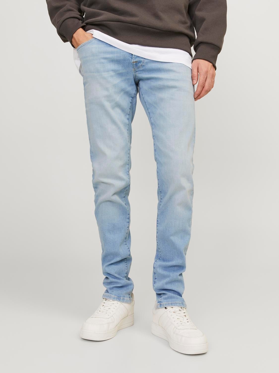 Jack & Jones Herren Slim-fit-Jeans »JJIGLENN JJICON JJ 619 50SPS NOOS« mit Five-Pocket-Design in blau, Größe 30