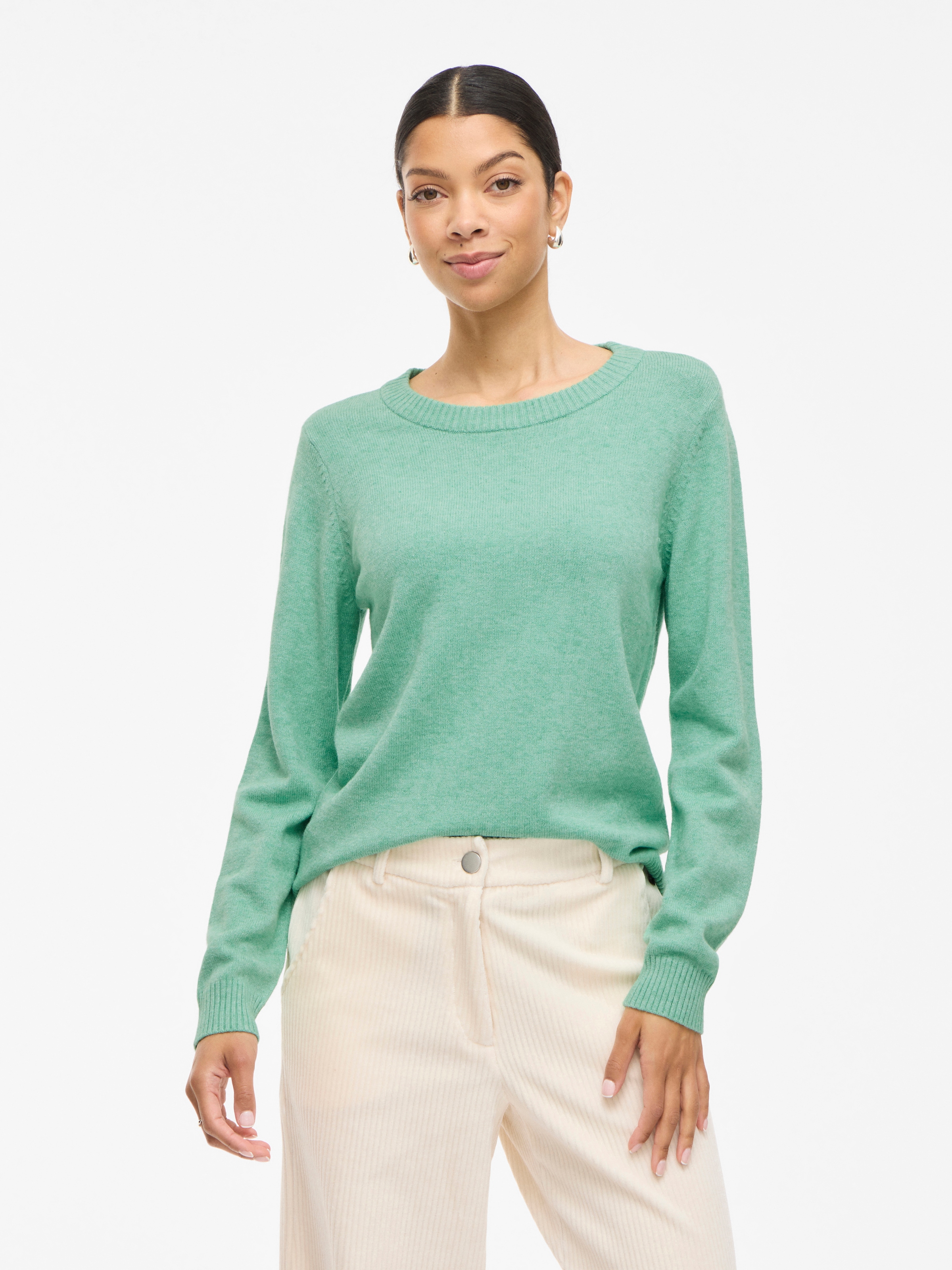 Vila Rundhalspullover »VIRIL O-NECK L/S  KNIT TOP - NOOS« Viskosemischung, regular fit