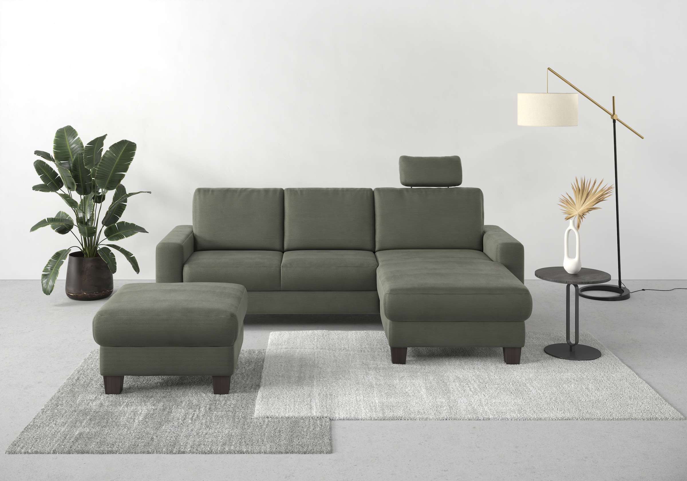 Ecksofa »Summer L-Form«, mit Recamiere, mit oder ohne Bettfunktion und Bettkasten,...