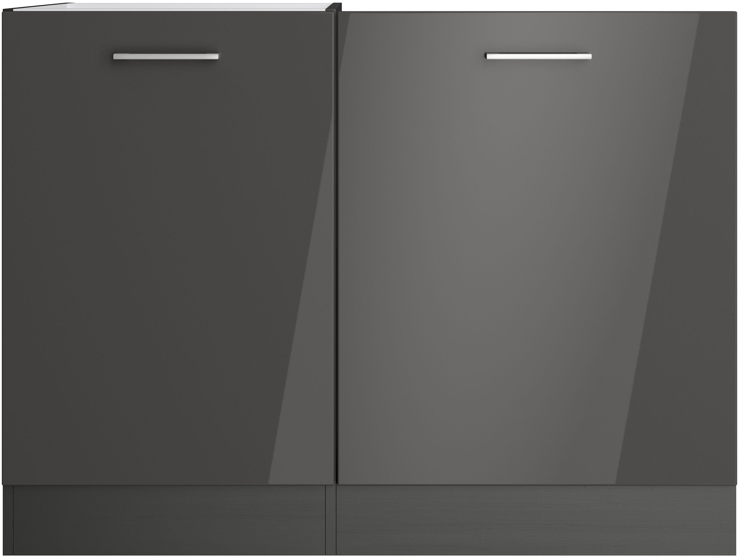 KOCHSTATION Spülenschrank »KS-Milan«, HELD Möbel, Spülzentrum 110 cm, matte oder hochglänzende Fronten