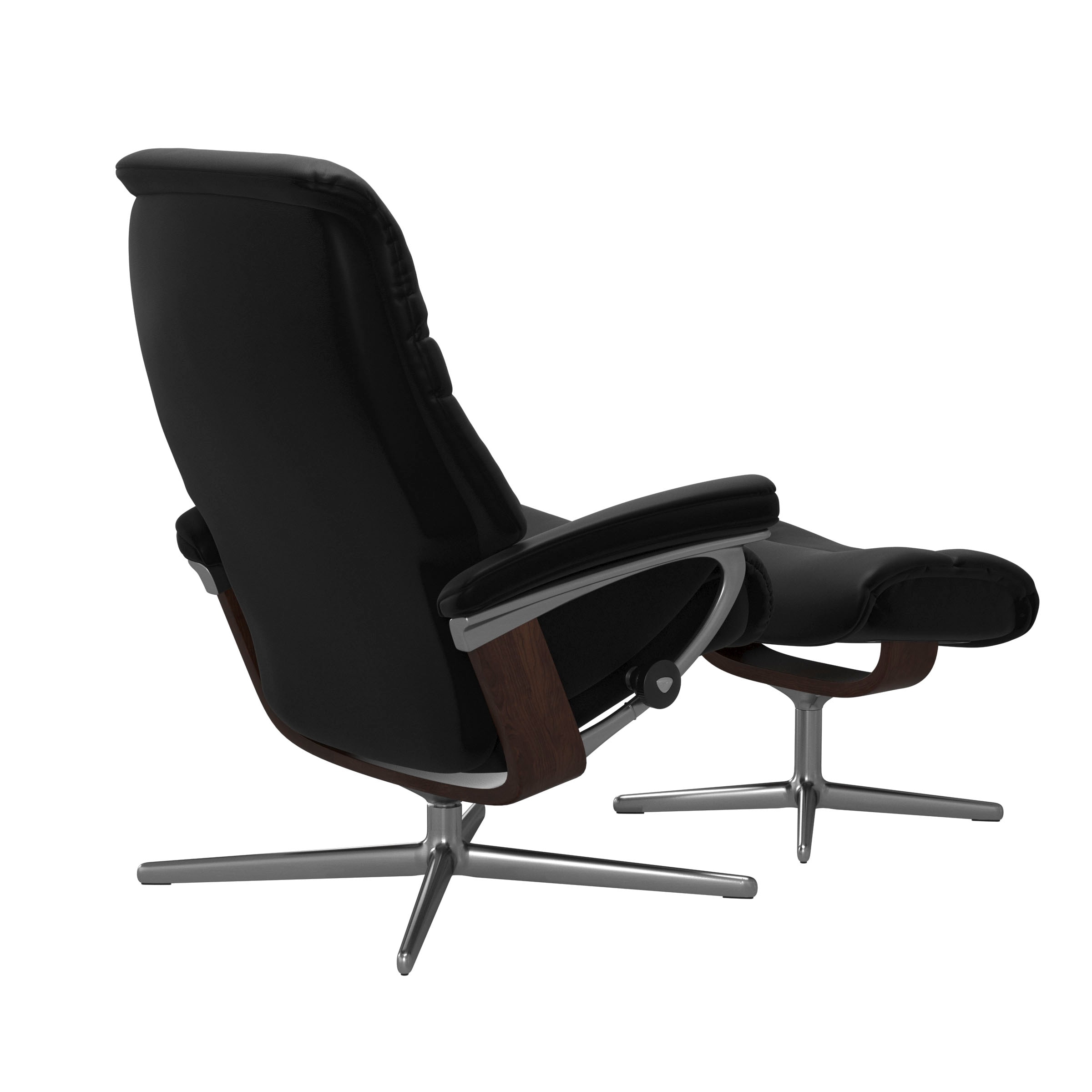 Stressless® Fußhocker »Sunrise« mit Cross Base, Größe S, M & L, Holzakzent Braun