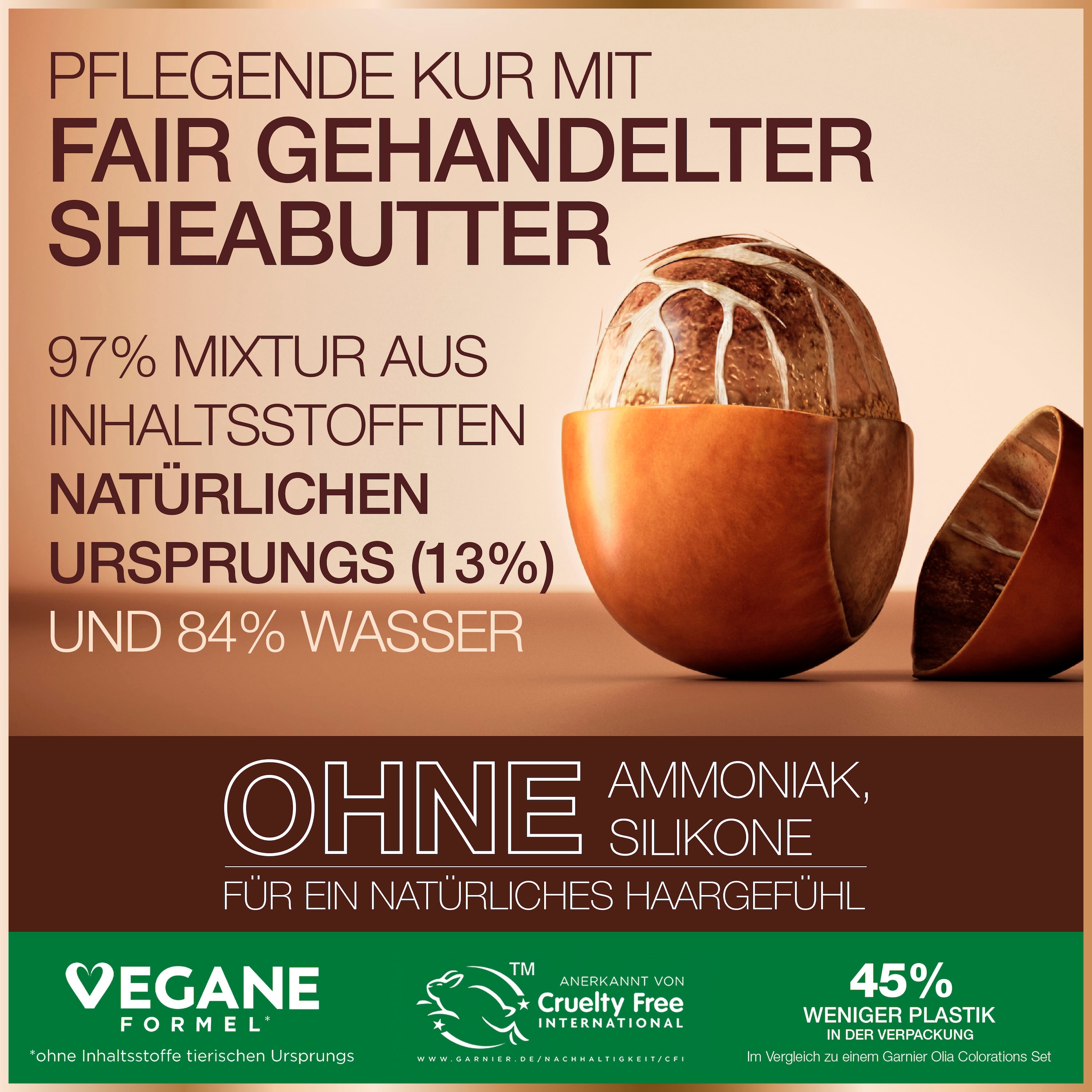 GARNIER Coloration »Garnier GOOD Dauerhafte Haarfarbe«, mit pflegender Formel