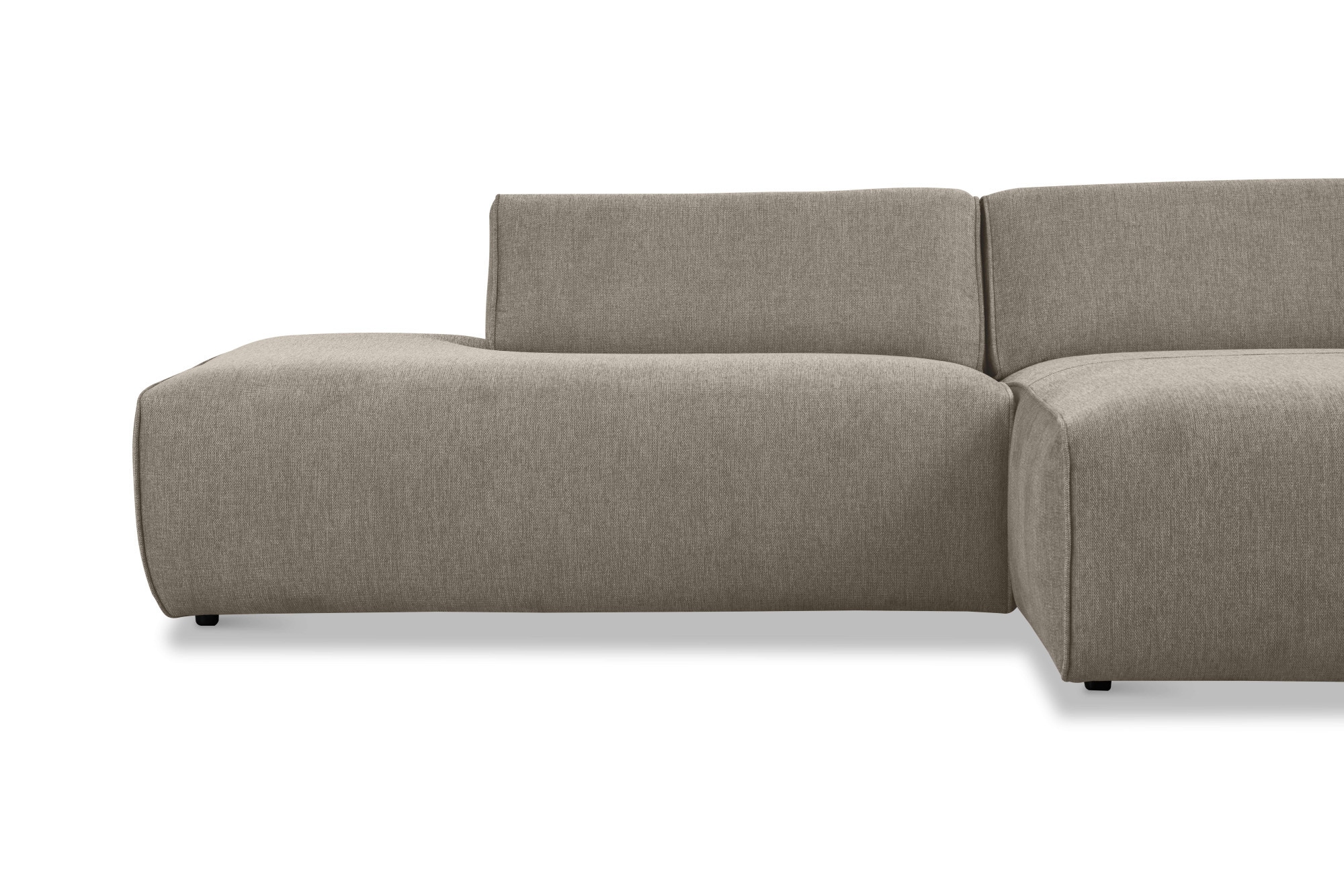 andas Ecksofa »Noord mit Kedernaht, Breite 227 cm«, mit Kedernaht, Breite 227 cm, Cord, Struktur, Webstoff