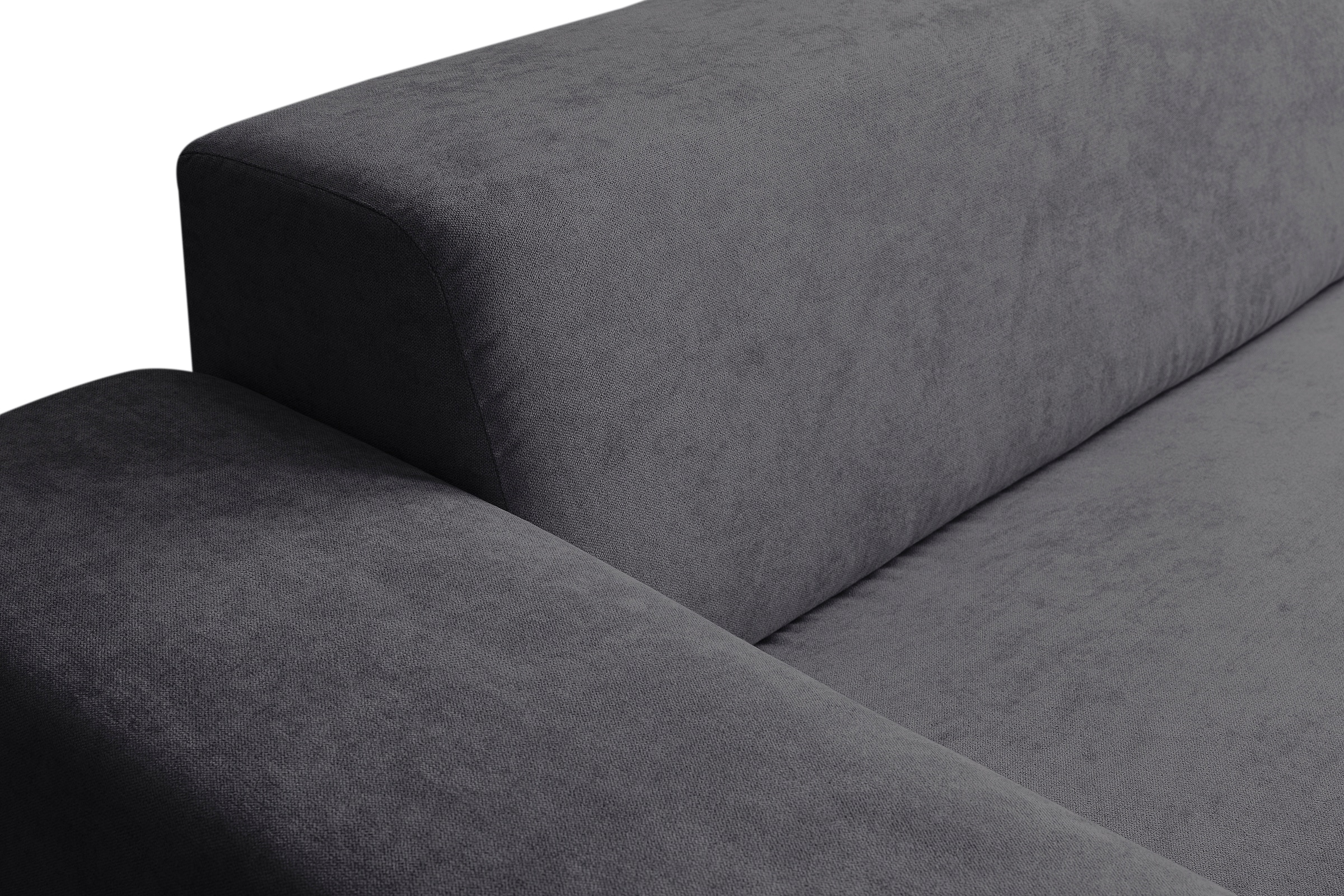 WERK2 Ecksofa »Zeus-L Breite: 253 cm, modern & zeitlos, bequemes Sofa« moderne Optik mit abgerundeten Kanten