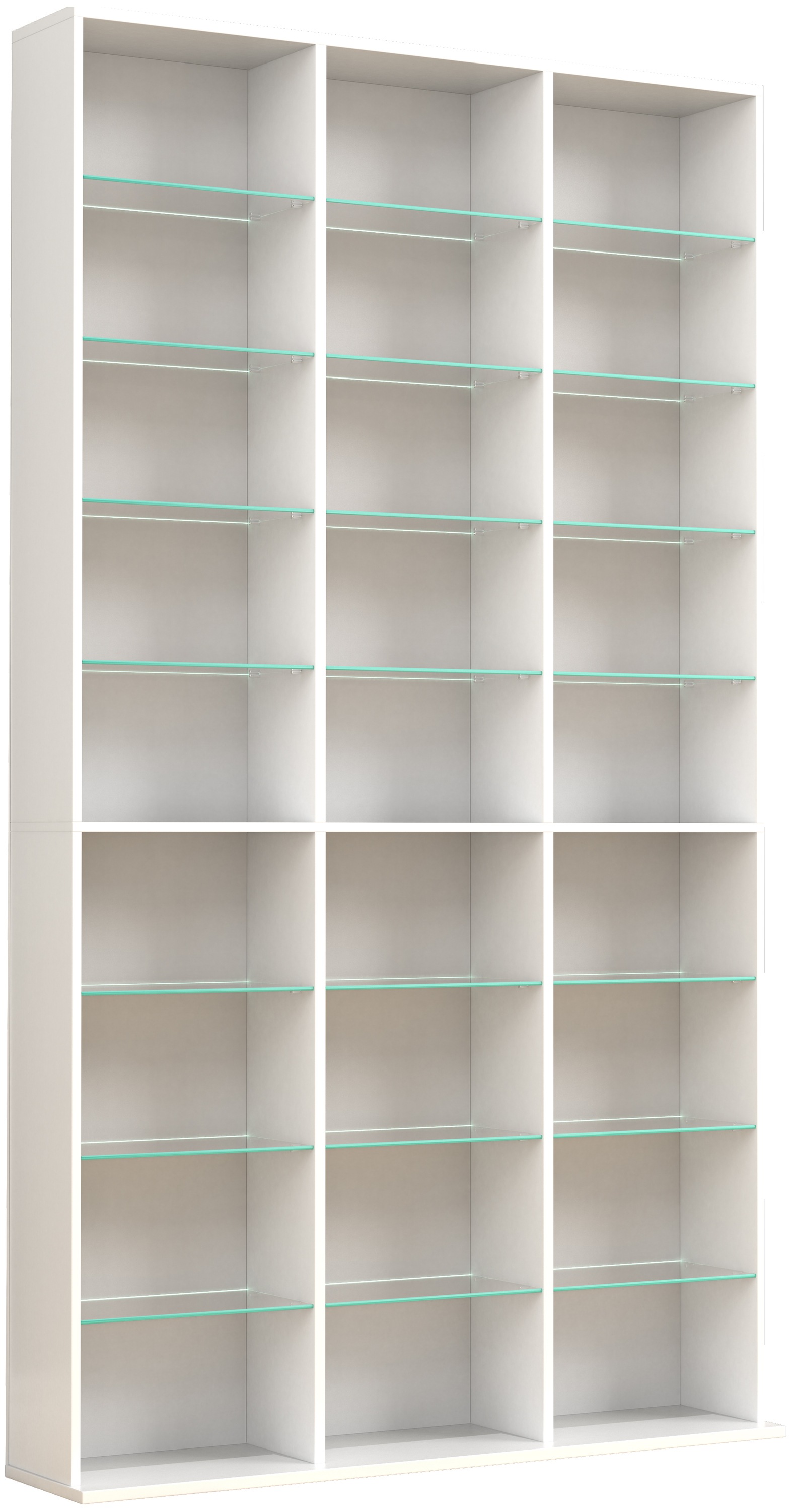 VCM Standregal »VCM Holz CD DVD Standregal Bücherregal Raumteiler Deko Regal Glas Zilas XL«