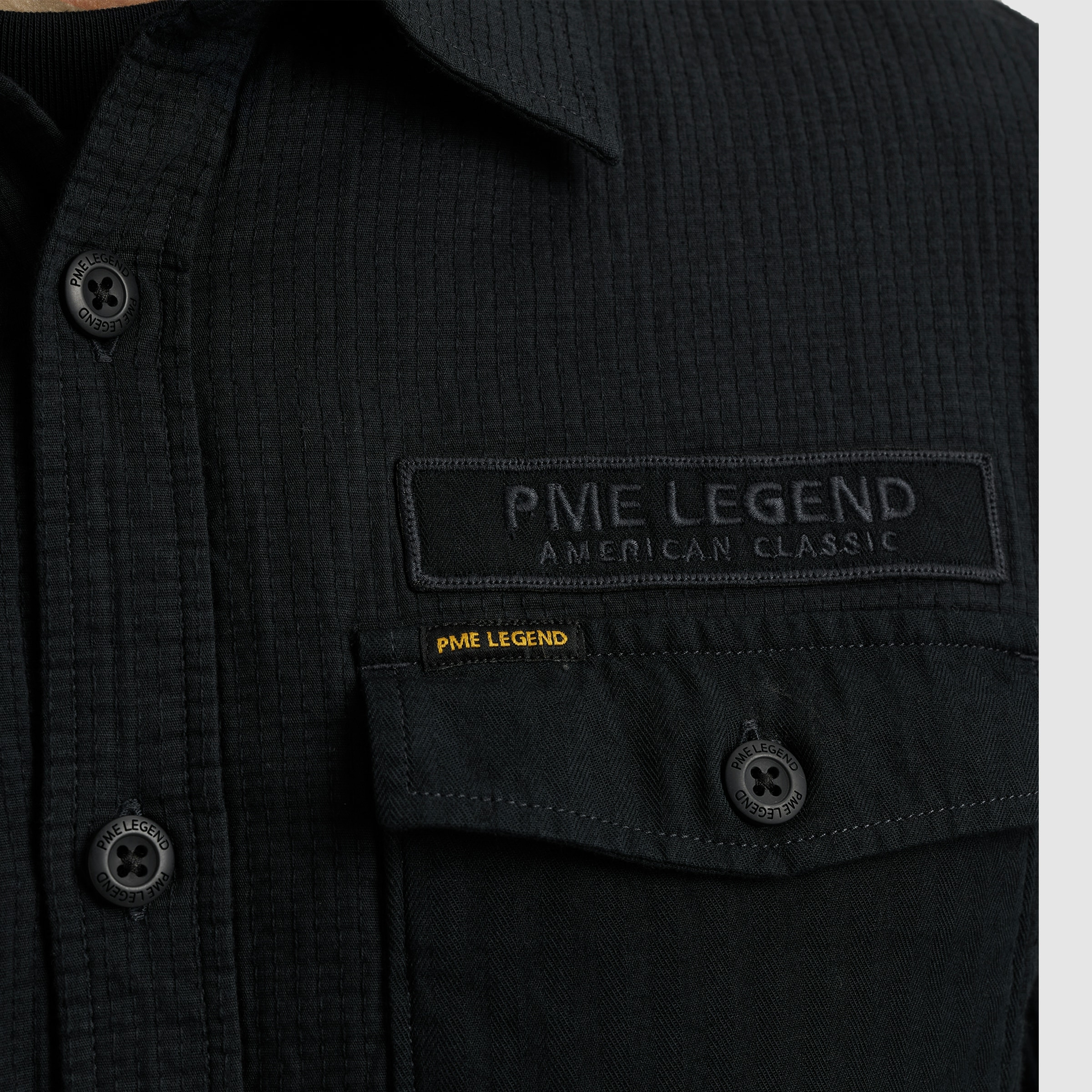 PME LEGEND Langarmhemd, mit Logo Stickerei