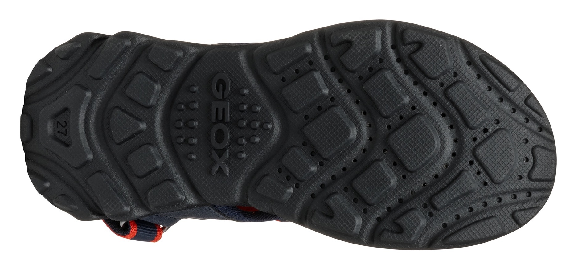 Geox Sandale »J SANDAL AIRADYUM BO«, Trekking Sandale, Sommerschuh, Klettschuh mit farbiger Innensohle