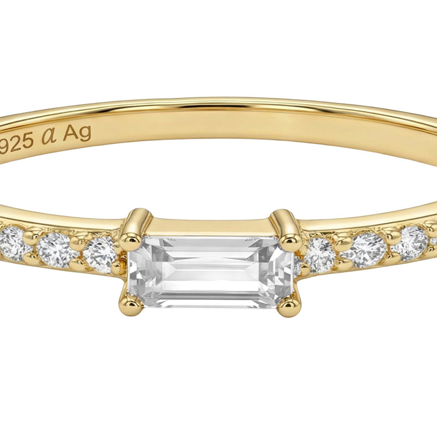 Amor Fingerring mit Zirkonia (synth.)