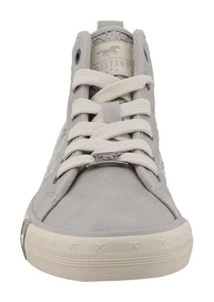 Mustang Shoes Sneaker »Winona«  Schnürboots, High Top-Sneaker mit Blüten-Stickerei
