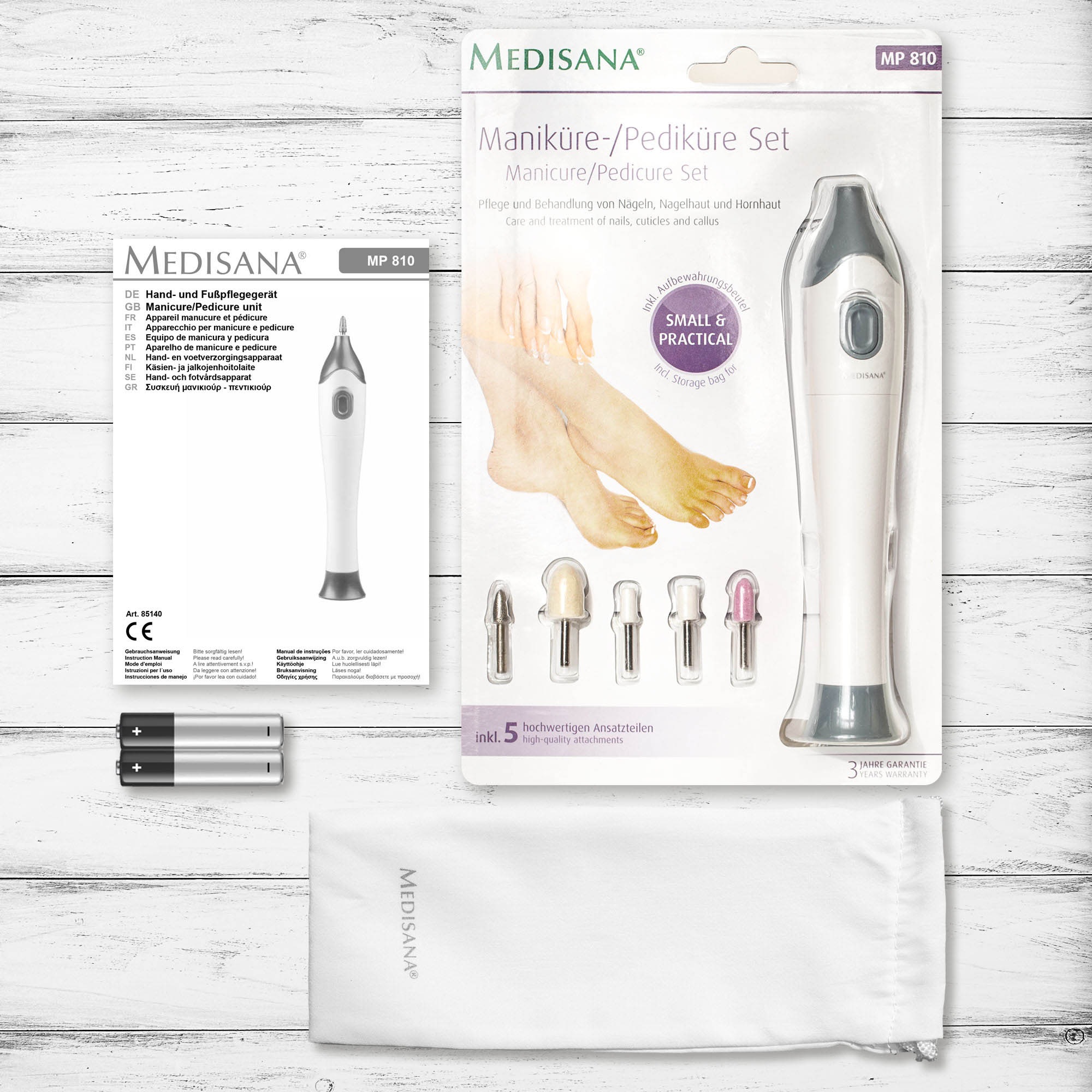 Medisana Maniküre-Pediküre-Set »MP 810«, Pflege und Behandlung von Nägeln, Nagelhaut und Hornhaut