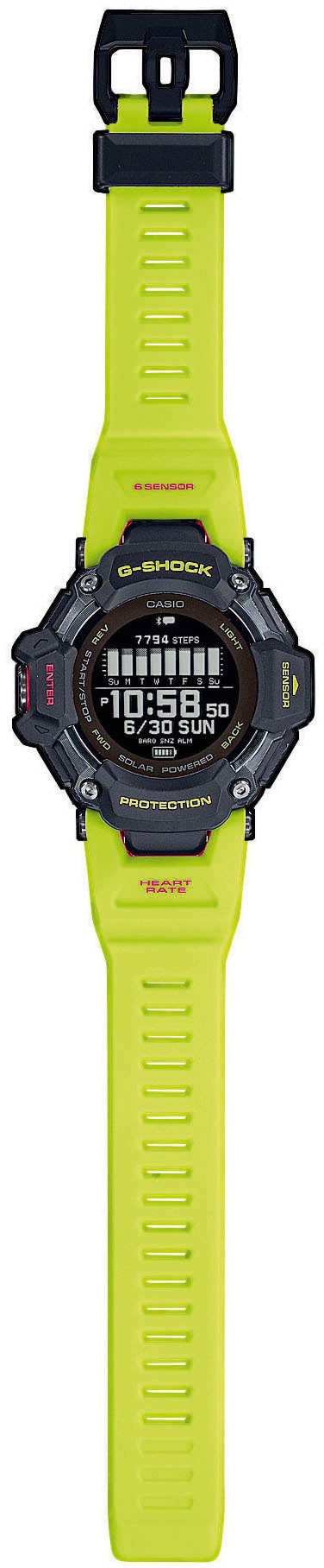 CASIO G-SHOCK Smartwatch, Solaruhr, Armbanduhr, Herrenuhr, Digitaluhr,Stoppfunktion, Weltzeit)