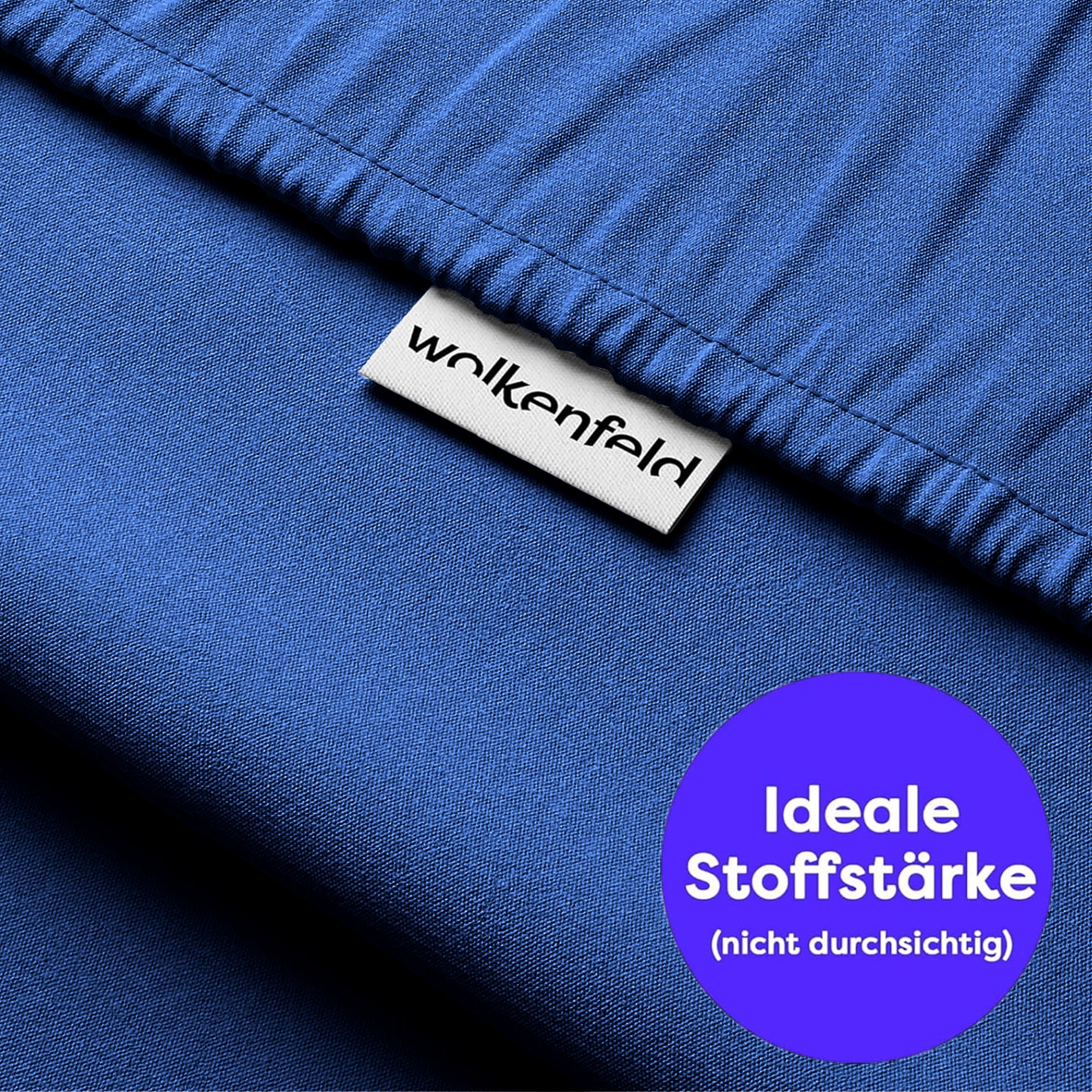 Wolkenfeld Kissenbezug »Renforcé Kissenbezug Baumwolle - Natürlich weiches Schlafgefühl« Größe 80x80, 40x80 und 70x90 cm; versteckter Reißverschluss