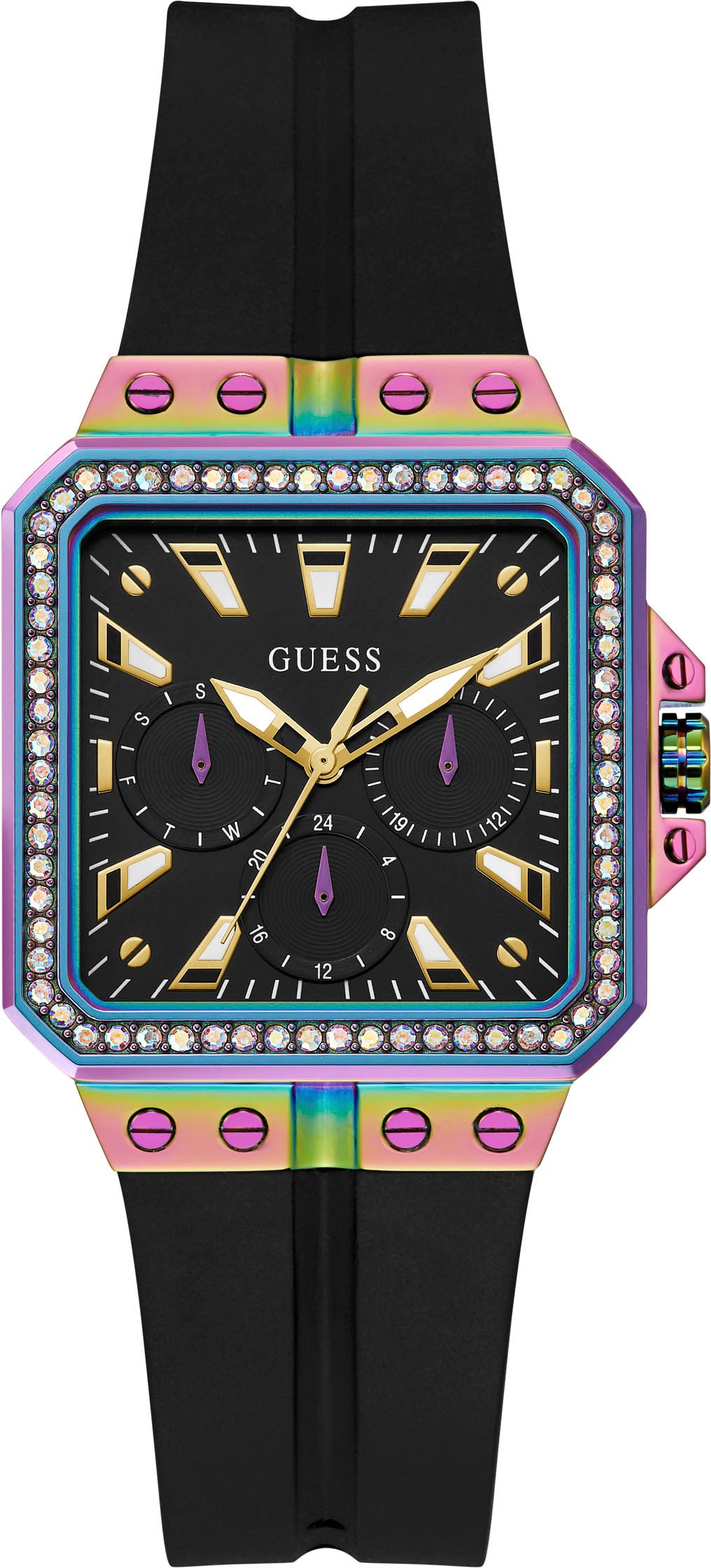 Guess Multifunktionsuhr »LIBRA«, Armbanduhr, Quarzuhr, Damenuhr