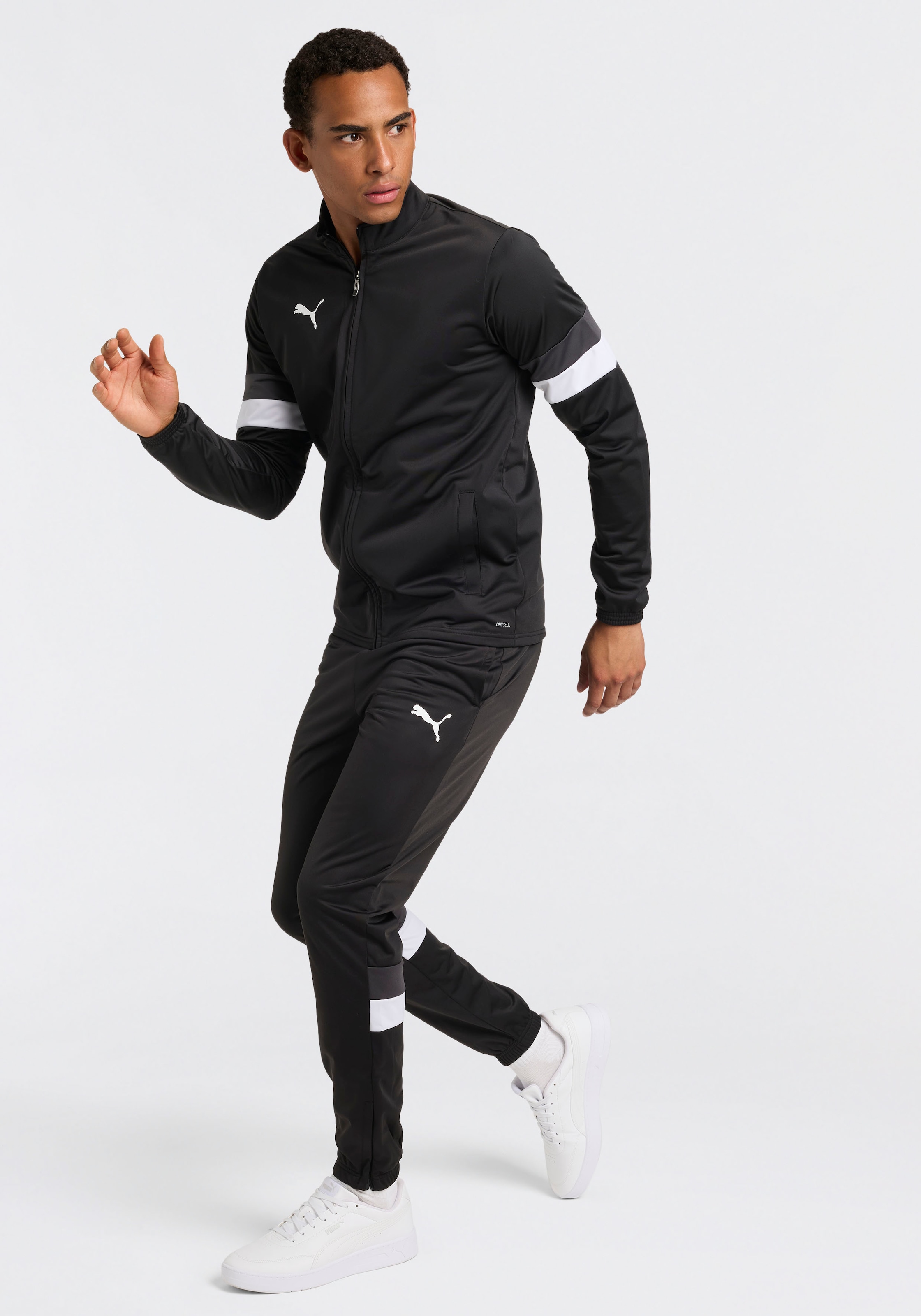 PUMA Trainingsanzug »TEAMRISE TRACKSUIT« 2 zweiteiliges Set, Regular Fit, ohne Kapuze