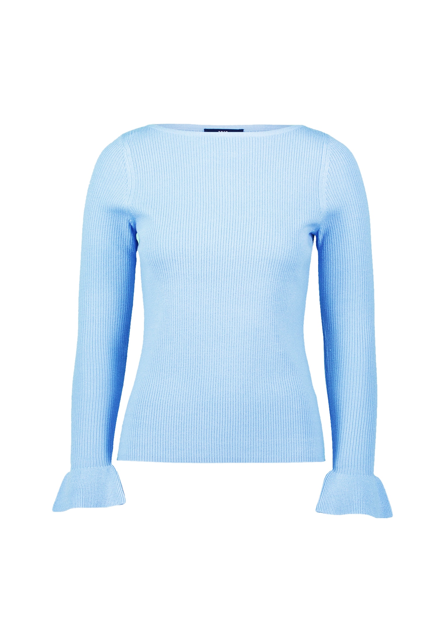 Zero Rundhalspullover »Pullover mit Volants am Ärmel«